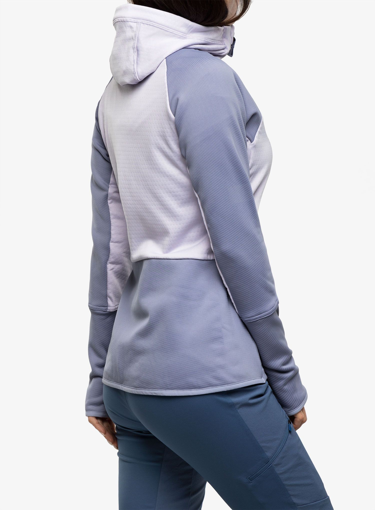 Dámská mikina s kapucí adidas TERREX Tech Flooce Hooded - silver dawn/silver violet