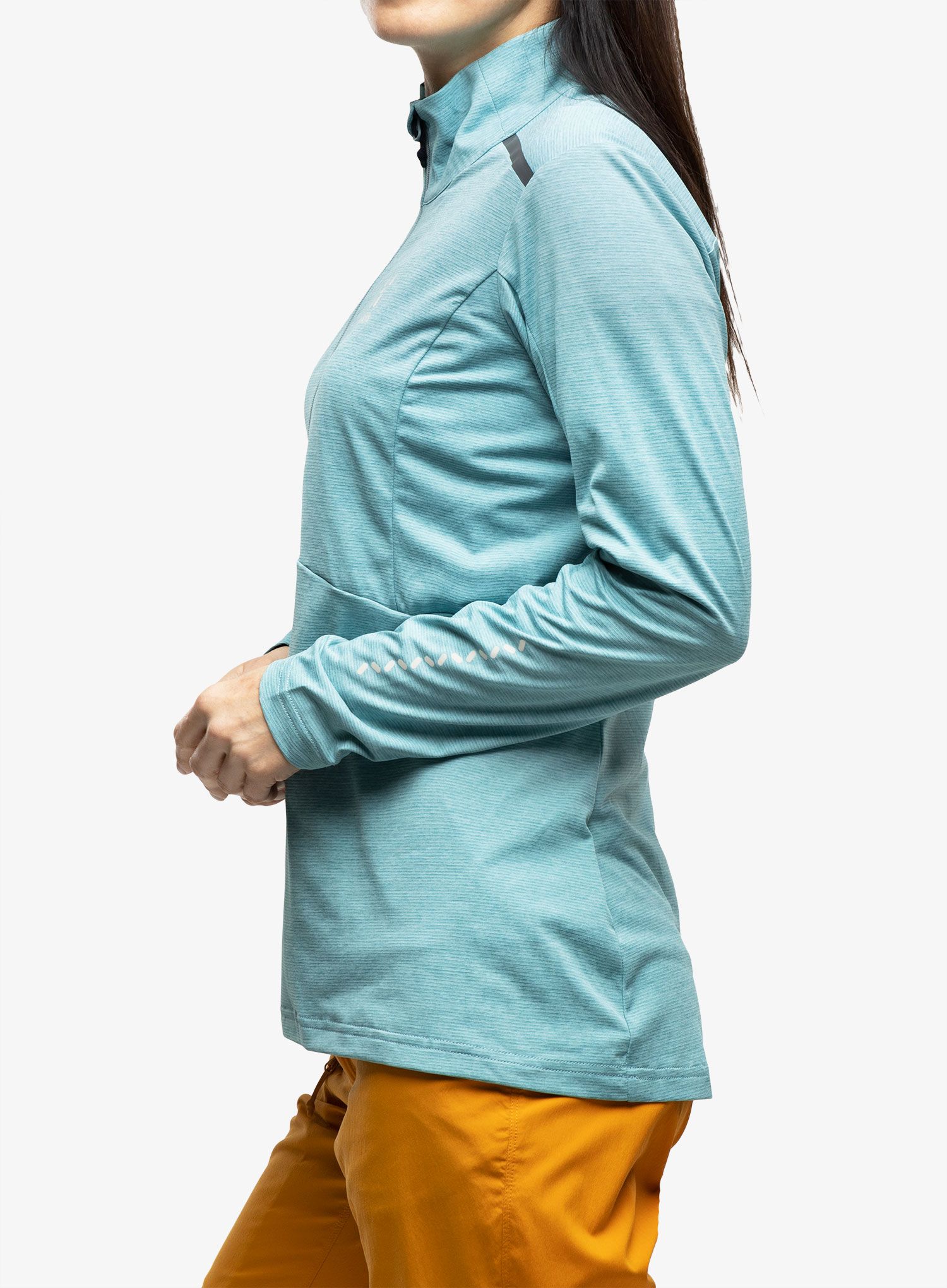 Dámská mikina se zipem Haglofs L.I.M Strive Mid Top - frost blue