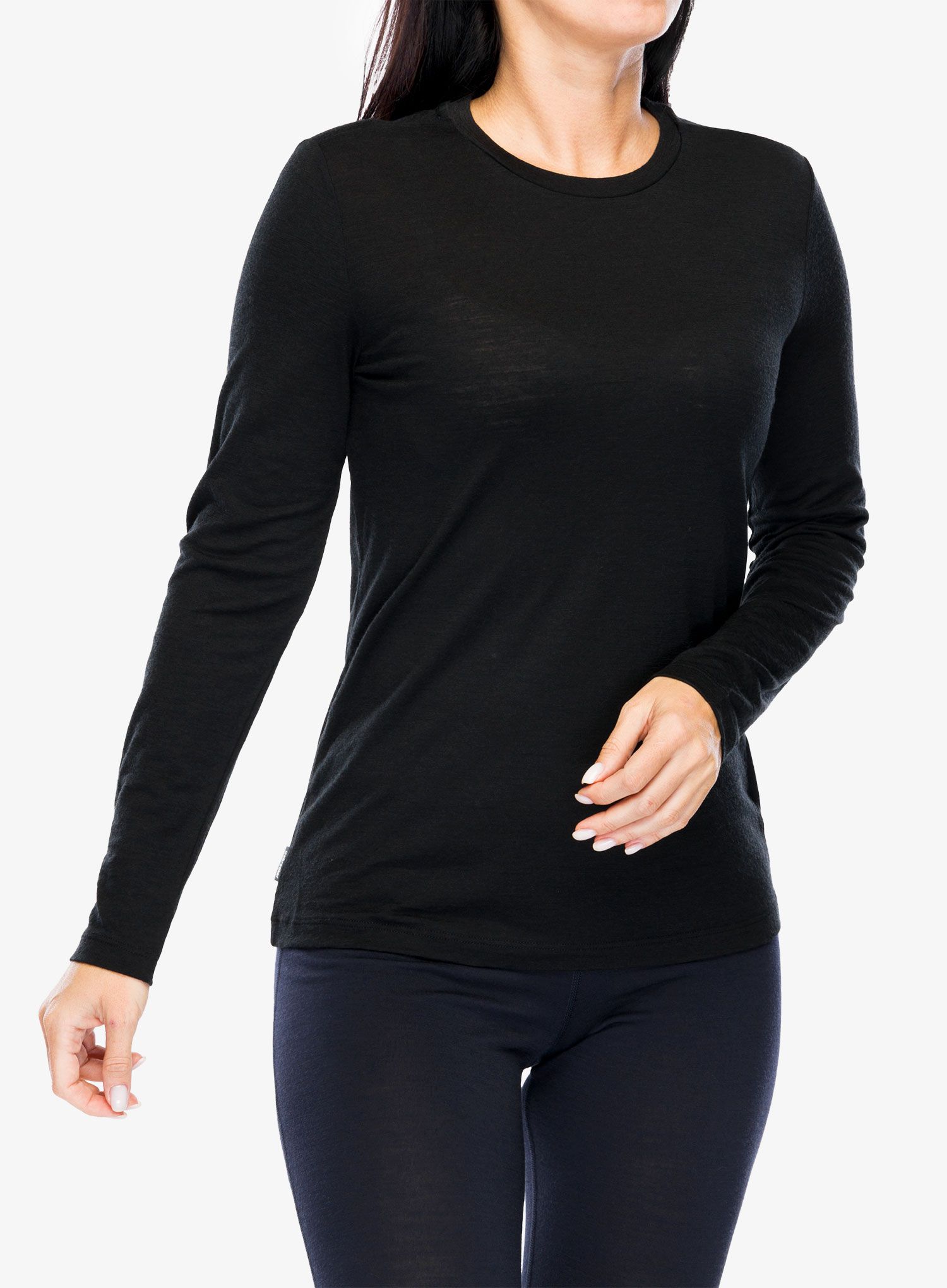 Dámské tričko s dlouhým rukávem Icebreaker Merino 150 Tech Lite LS Tee - black
