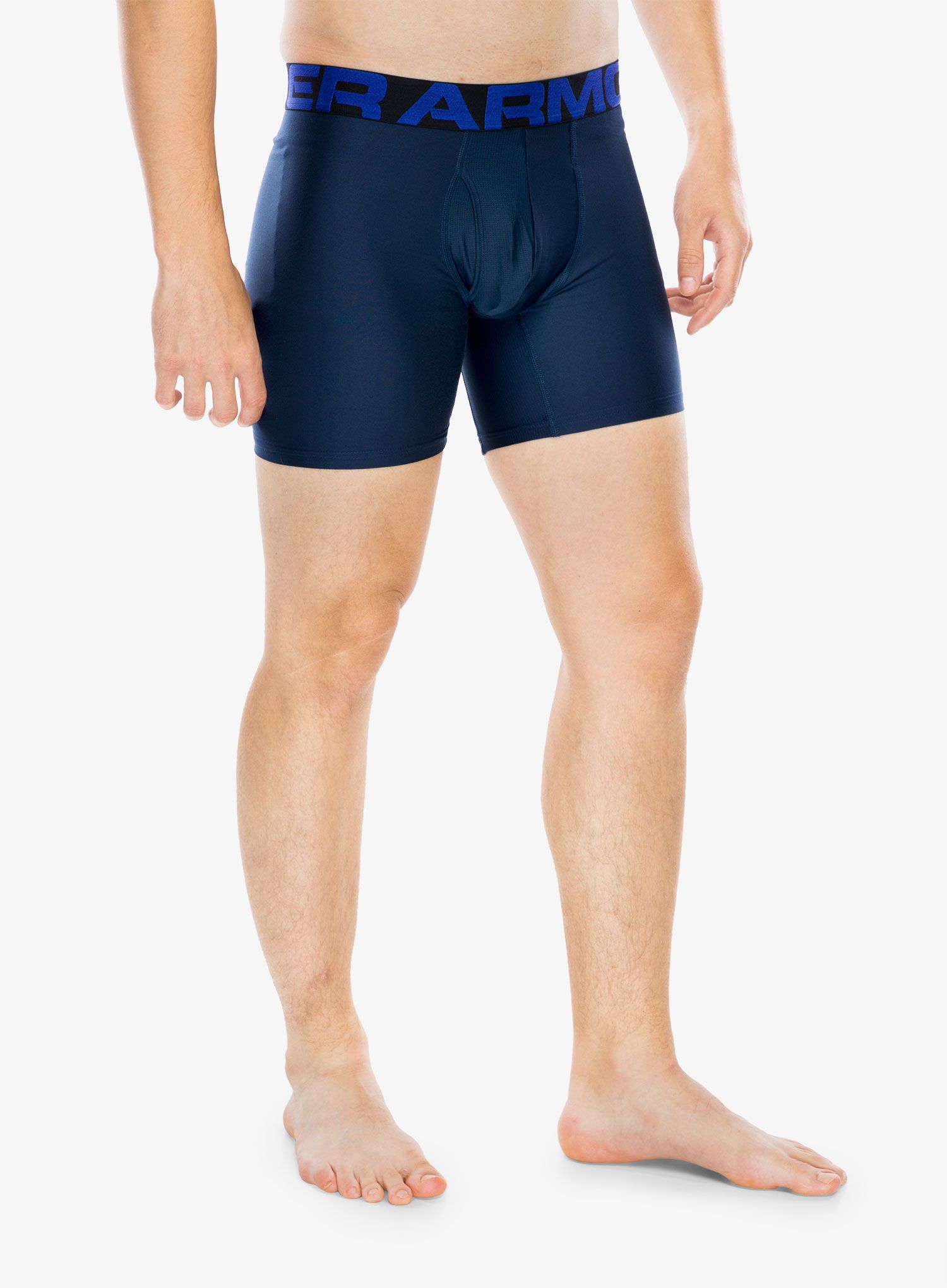 Boxerky Under Armour Tech 6in (2 szt.) - academy/mod gray heather