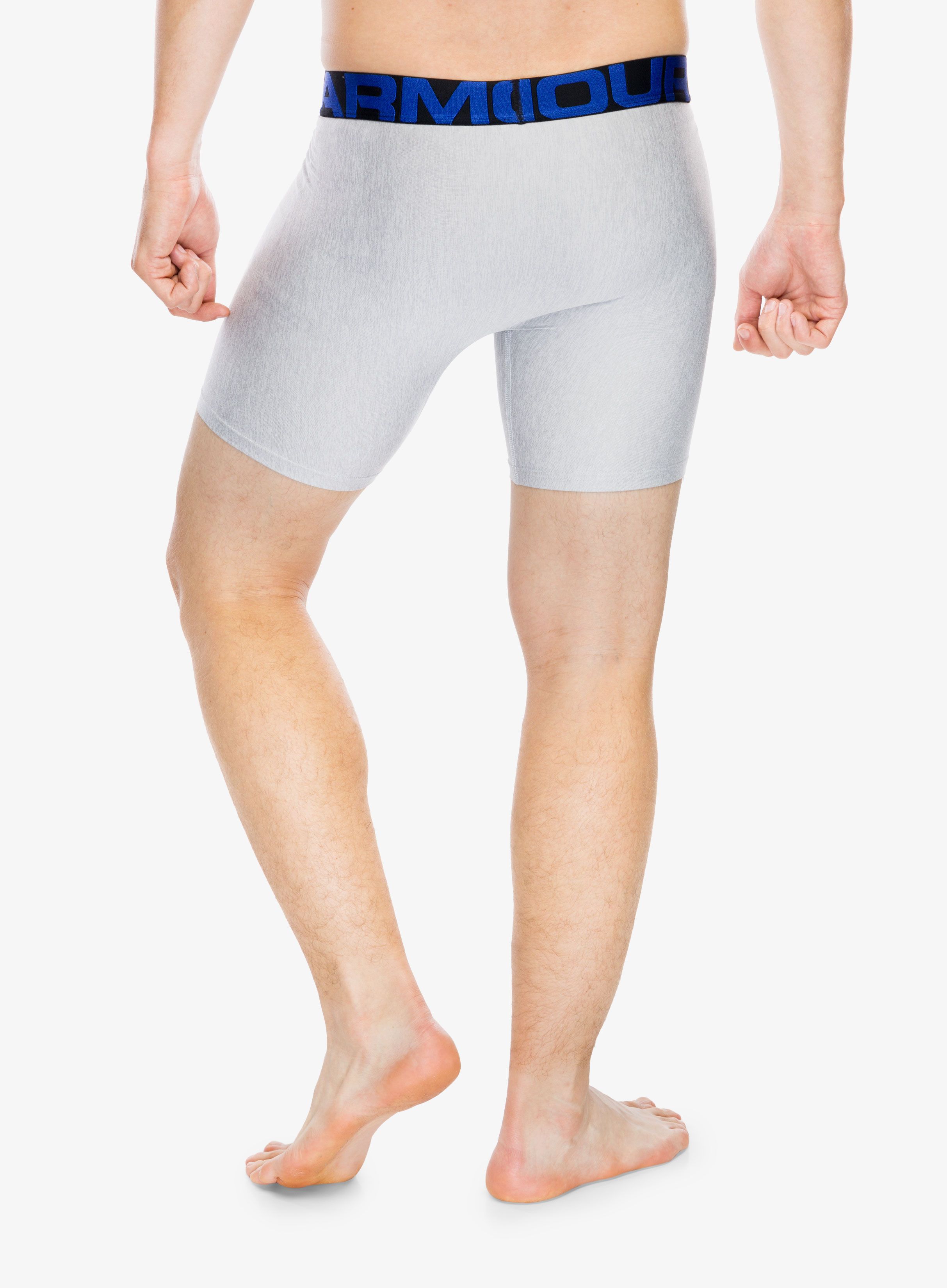 Boxerky Under Armour Tech 6in (2 szt.) - academy/mod gray heather