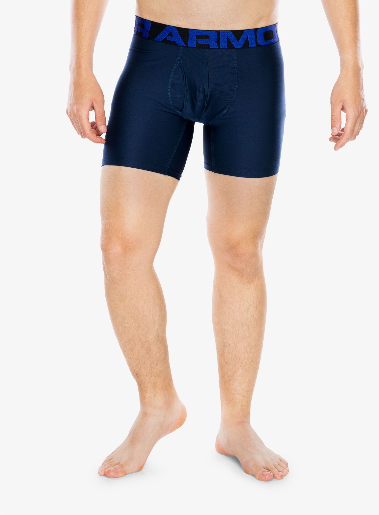 Boxerky Under Armour Tech 6in (2 szt.) - academy/mod gray heather