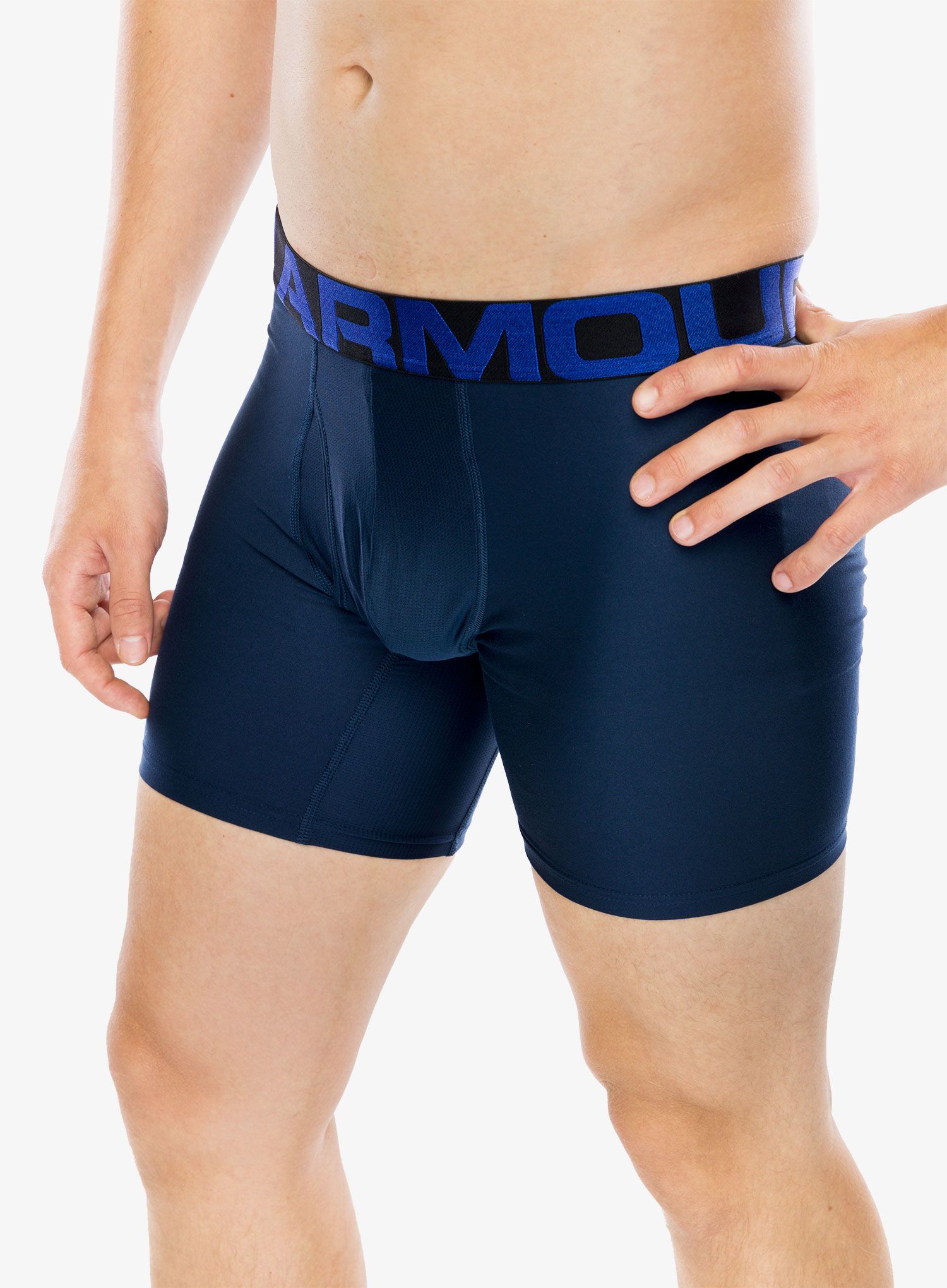 Boxerky Under Armour Tech 6in (2 szt.) - academy/mod gray heather
