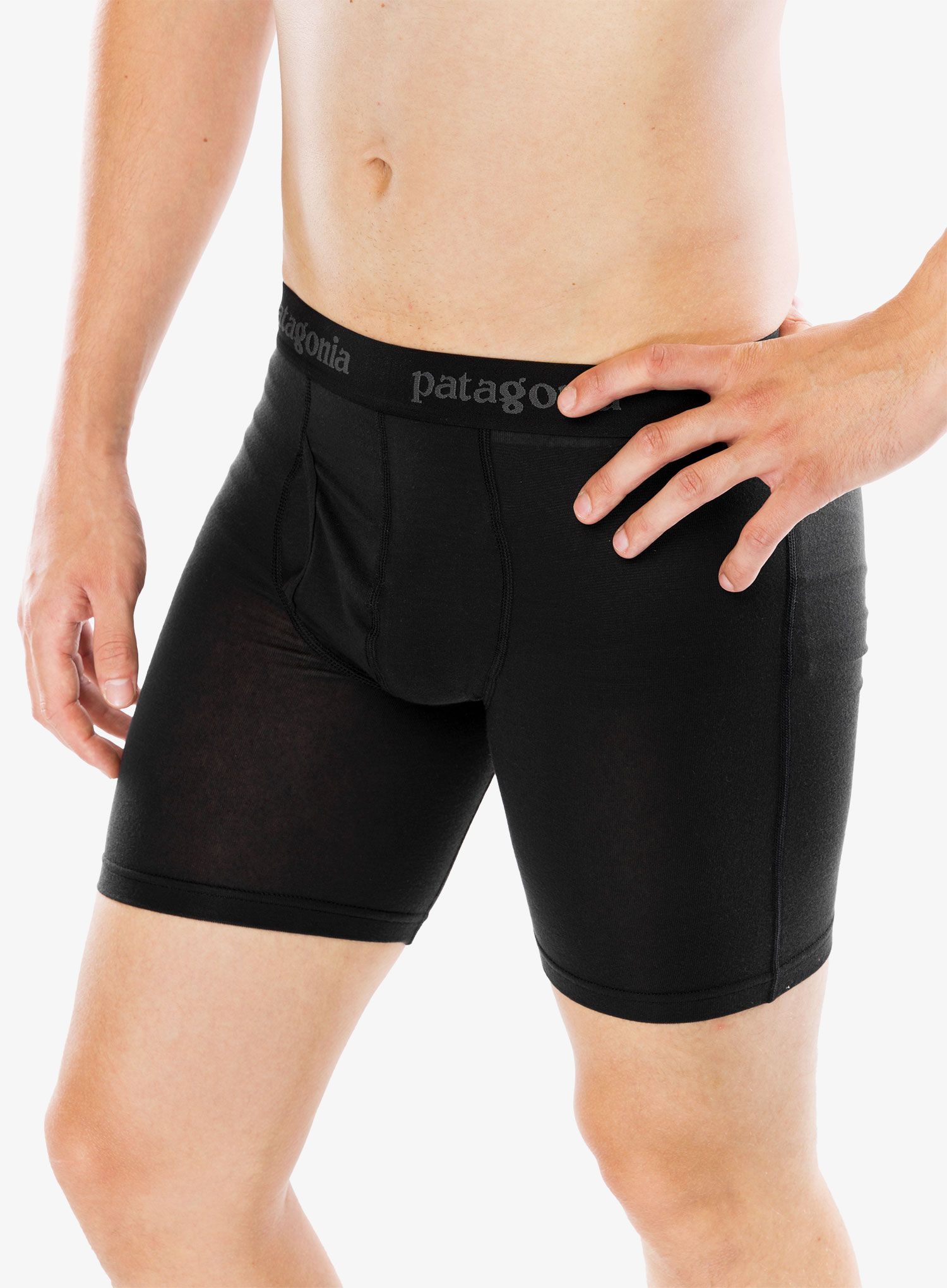 Funkční boxerky Patagonia Essential Boxer Briefs 6 in - black
