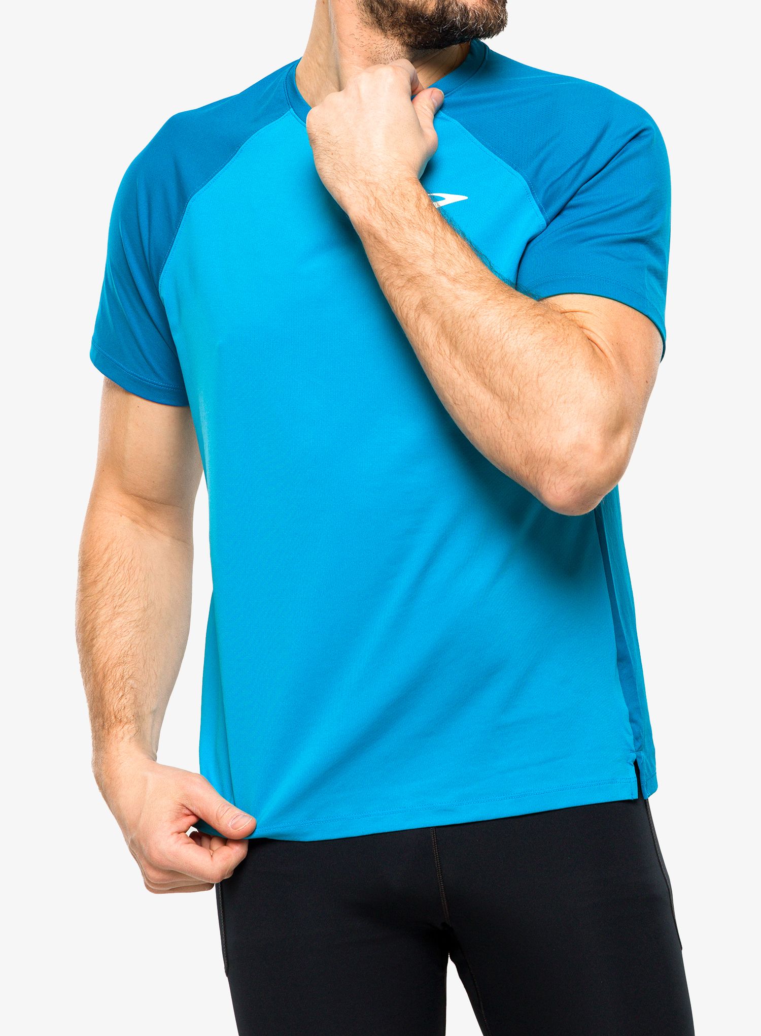 Běžecké tričko Brooks Atmosphere Short Sleeve 2.0 - hyper blue/pacific