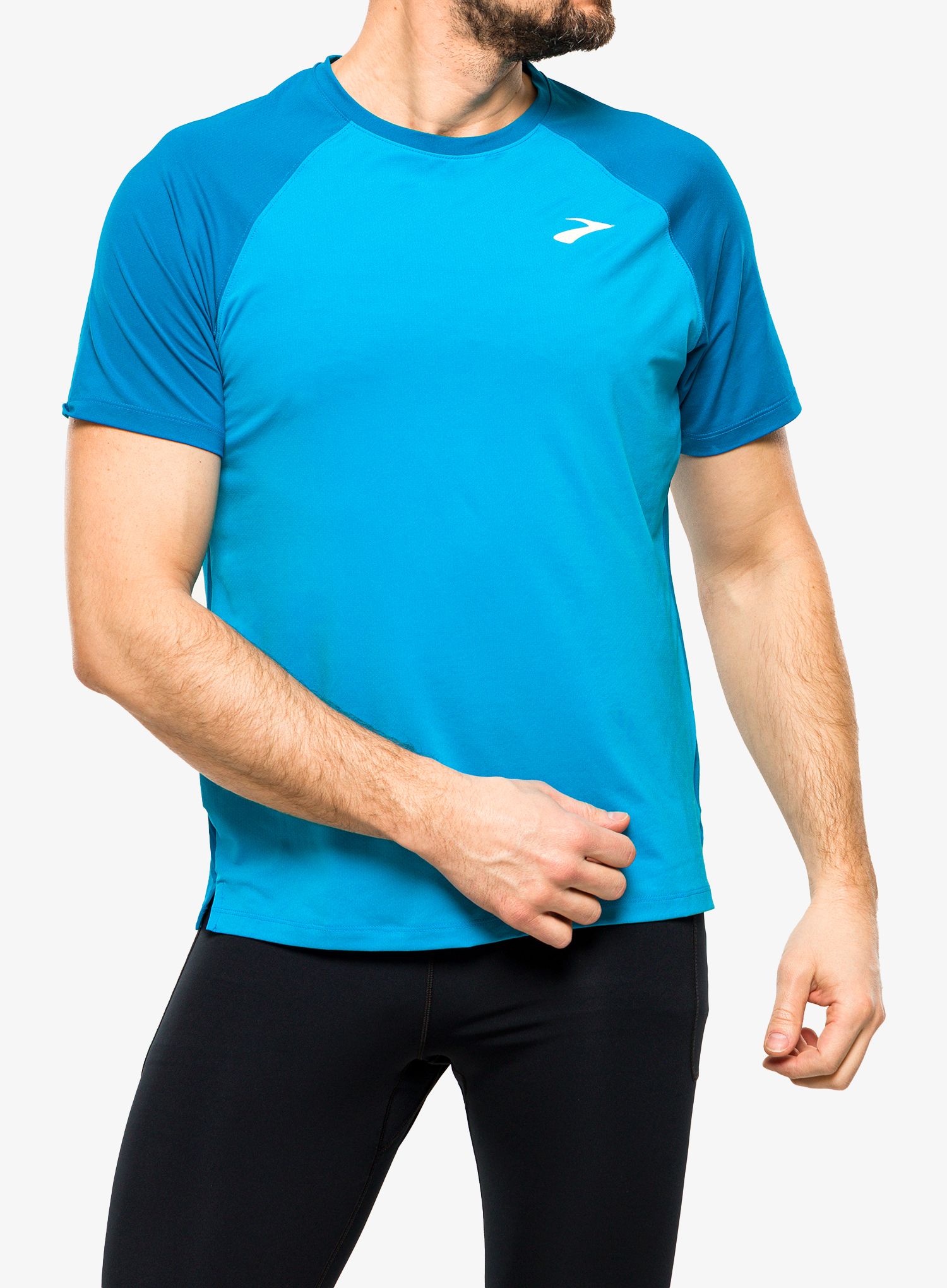Běžecké tričko Brooks Atmosphere Short Sleeve 2.0 - hyper blue/pacific