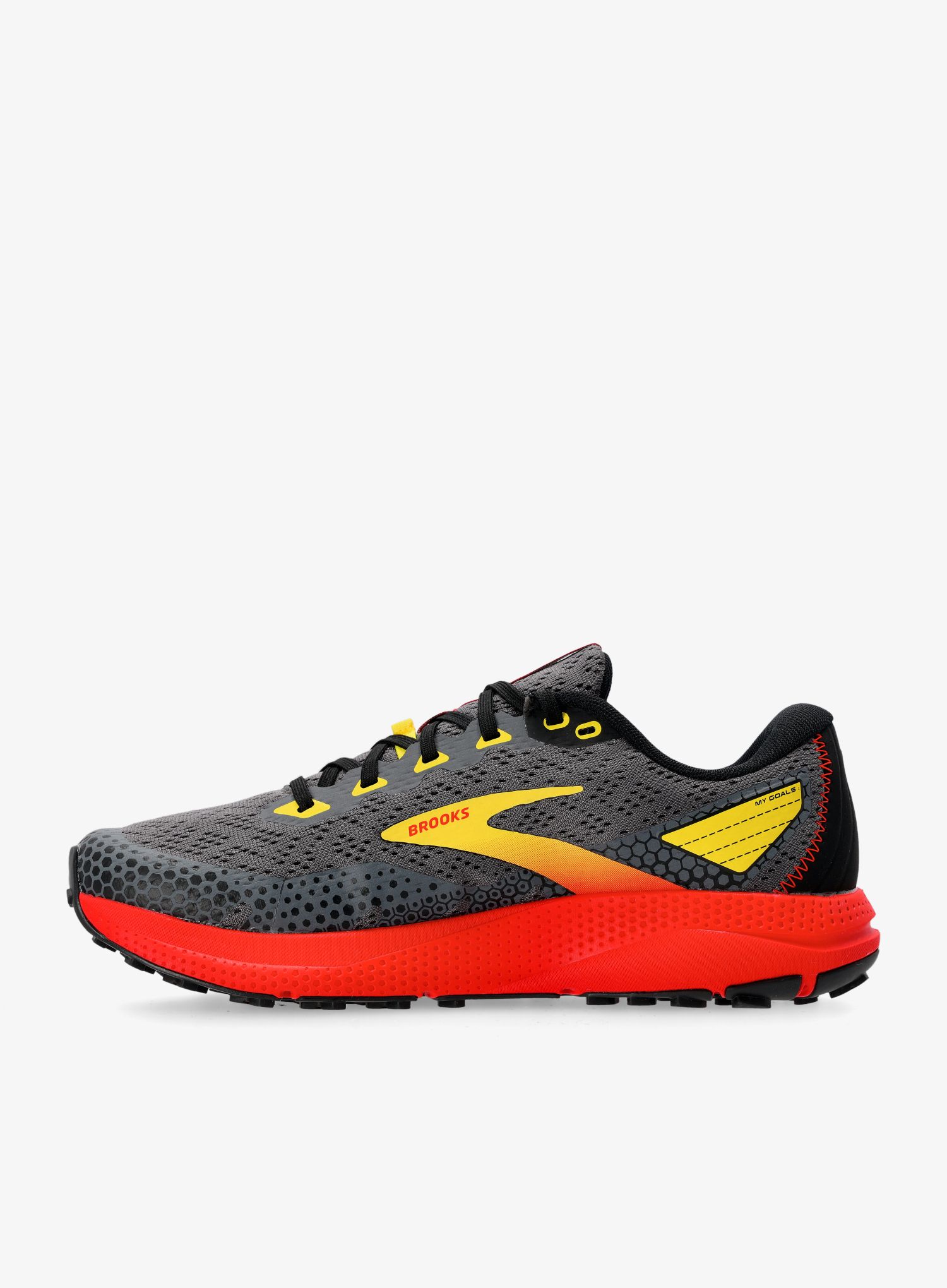Běžecké boty pánské Brooks Divide 3 - black/fiery red/blazing yellow