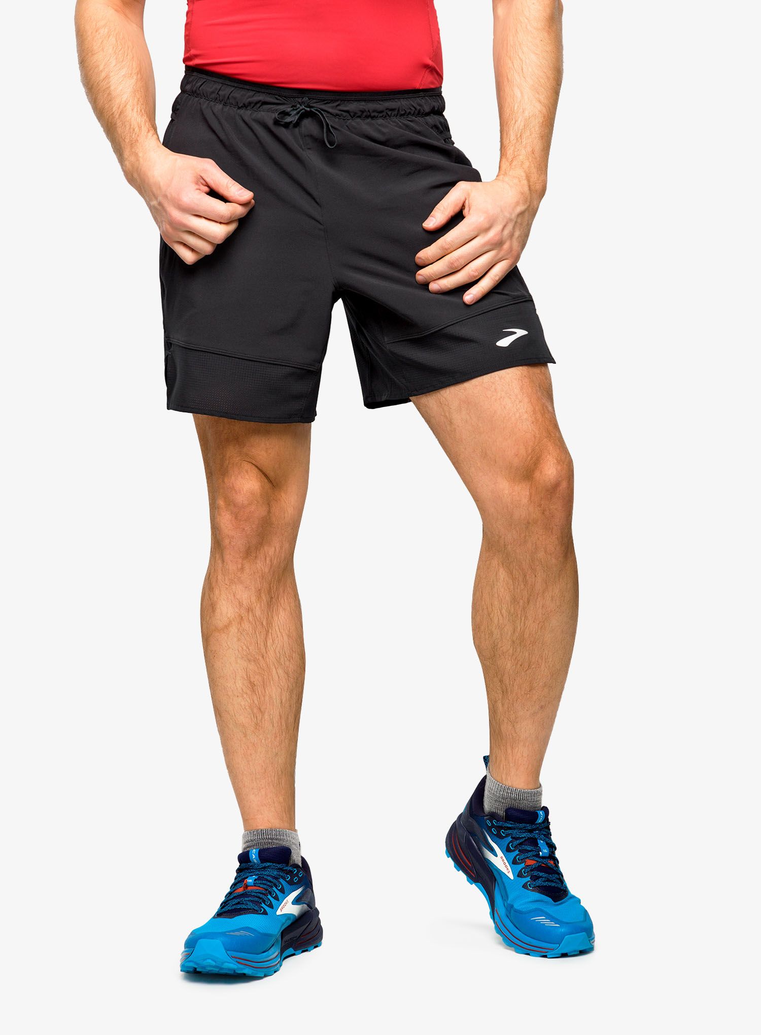 Běžecké kraťasy Brooks High Point 7 2-in-1 Short - black