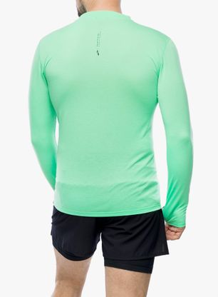 Mikina na běh Brooks High Point Long Sleeve - hyper green