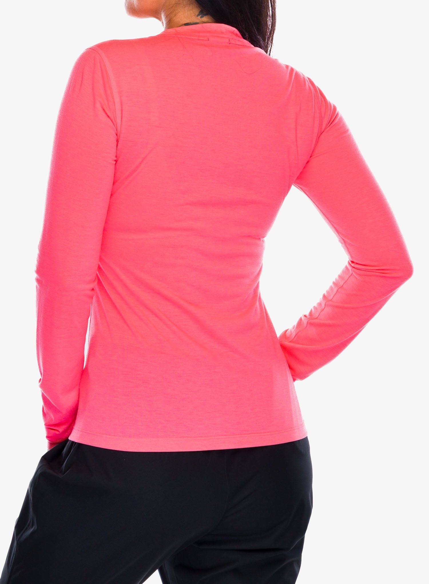 Mikina na běhání dámská Brooks High Point Long Sleeve - neo pink