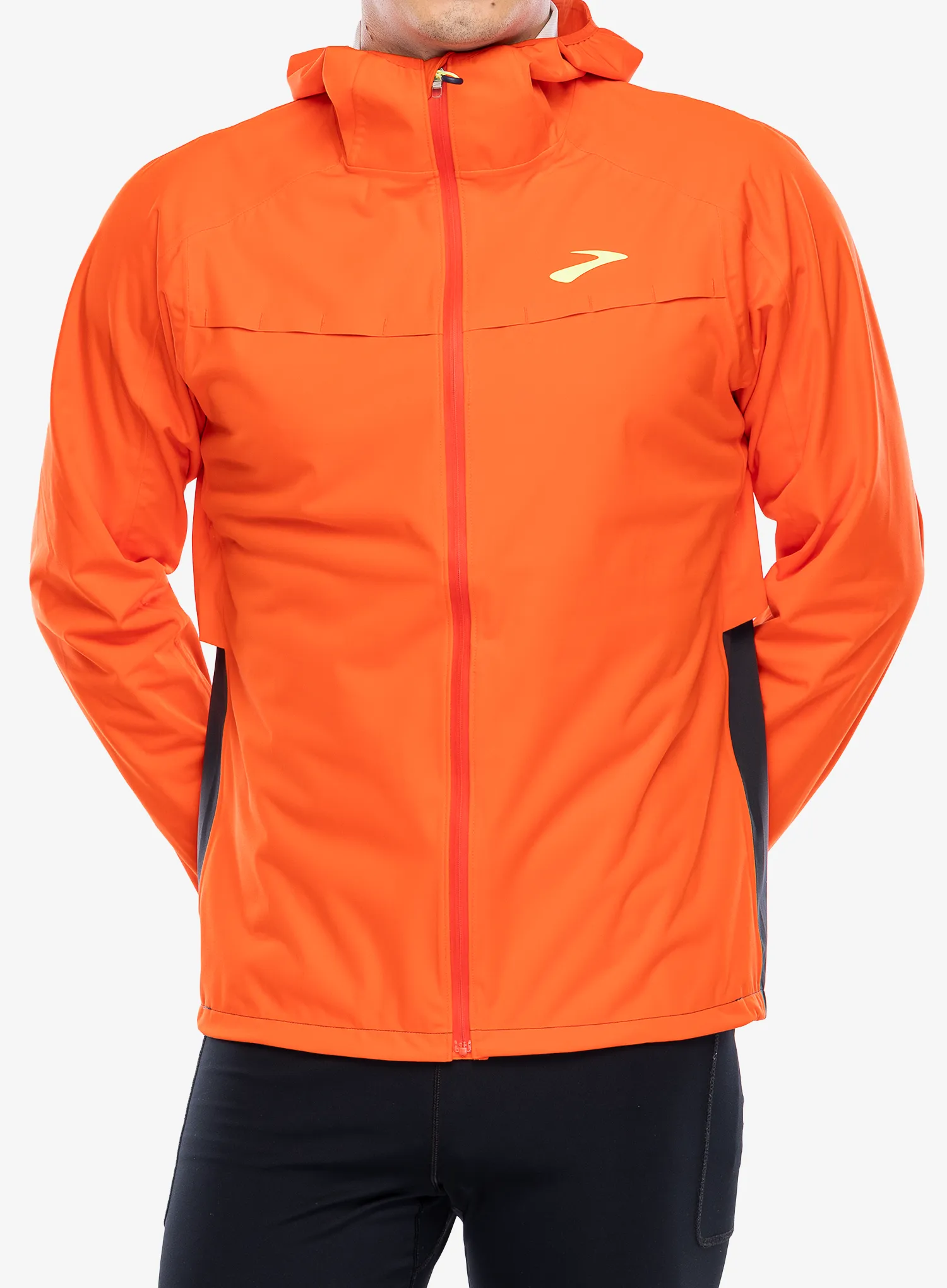 Bunda do deště Brooks High Point Waterproof Jacket - cherry tomato/phantom grey