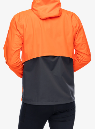 Bunda do deště Brooks High Point Waterproof Jacket - cherry tomato/phantom grey