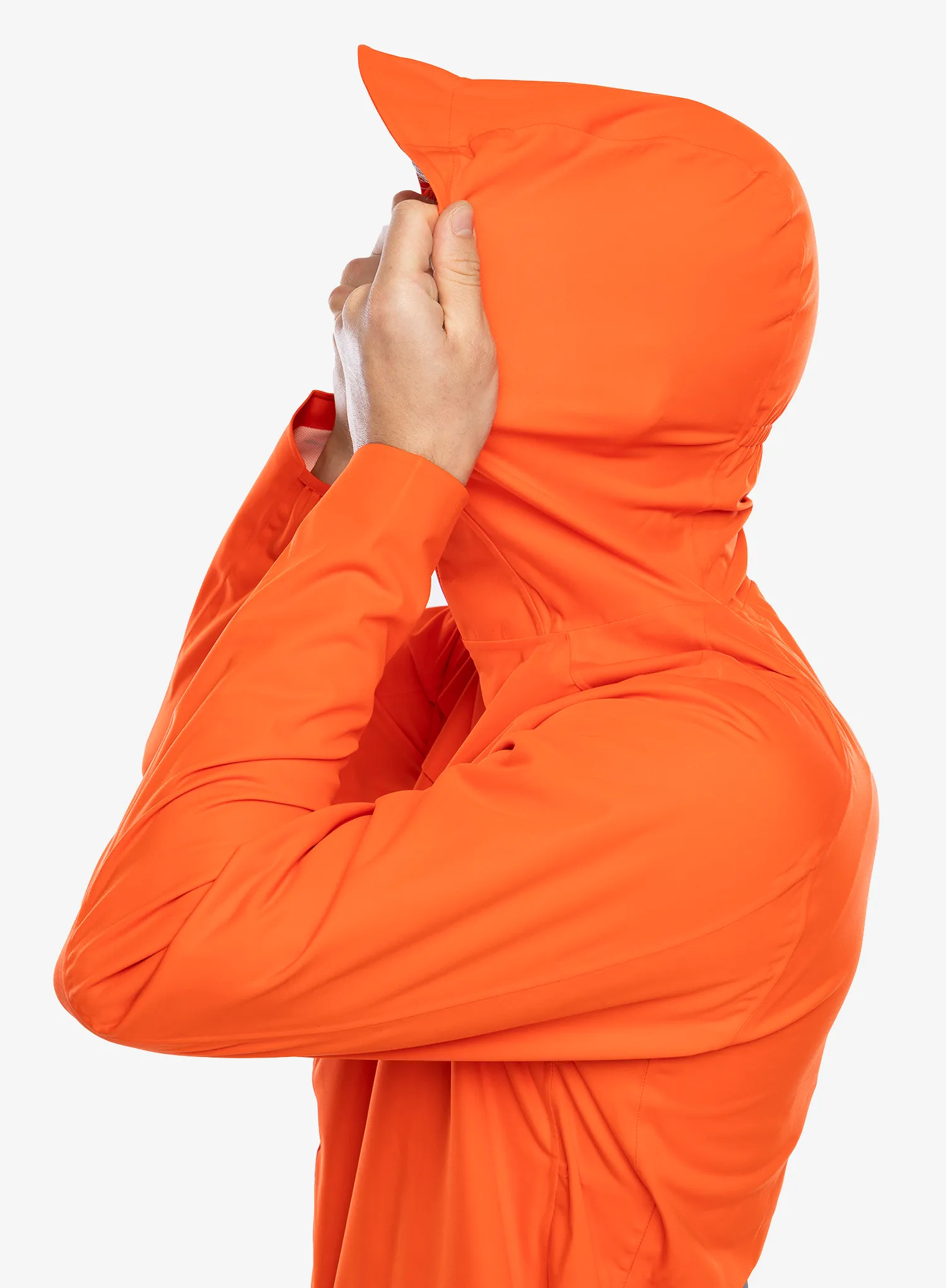 Bunda do deště Brooks High Point Waterproof Jacket - cherry tomato/phantom grey