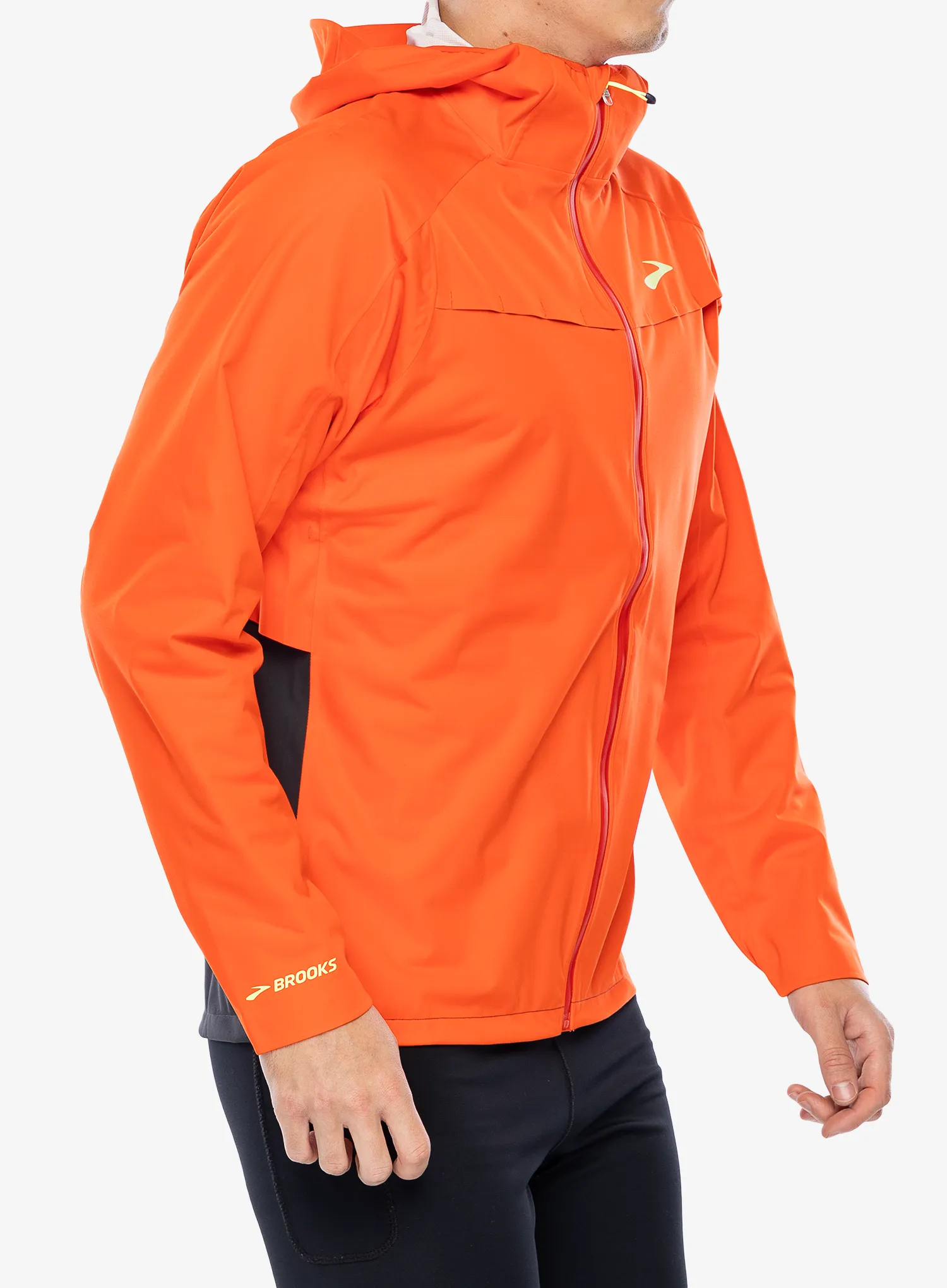 Bunda do deště Brooks High Point Waterproof Jacket - cherry tomato/phantom grey