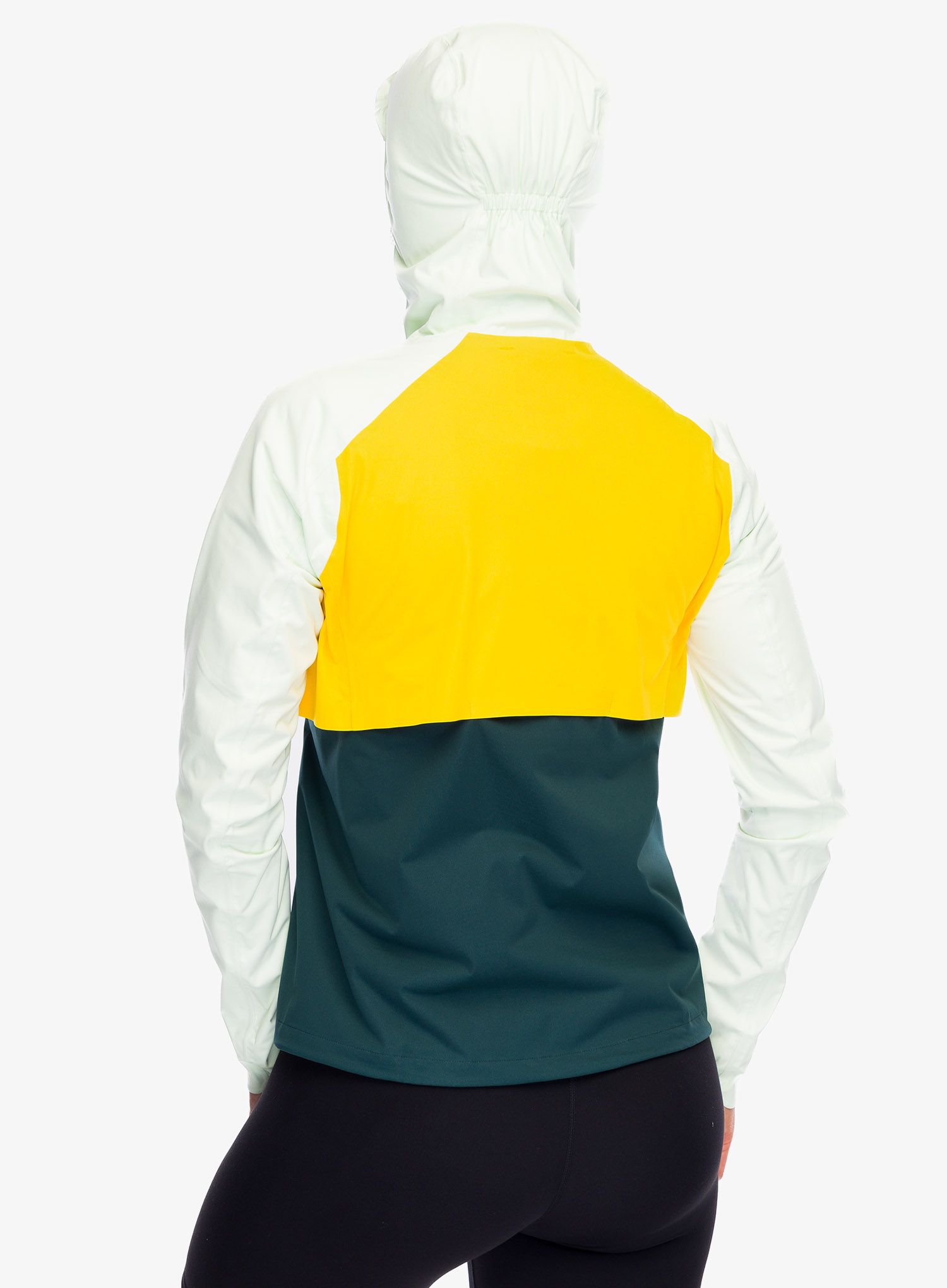 Dámská bunda do deště Brooks High Point Waterproof Jacket - lemon/ecru/green