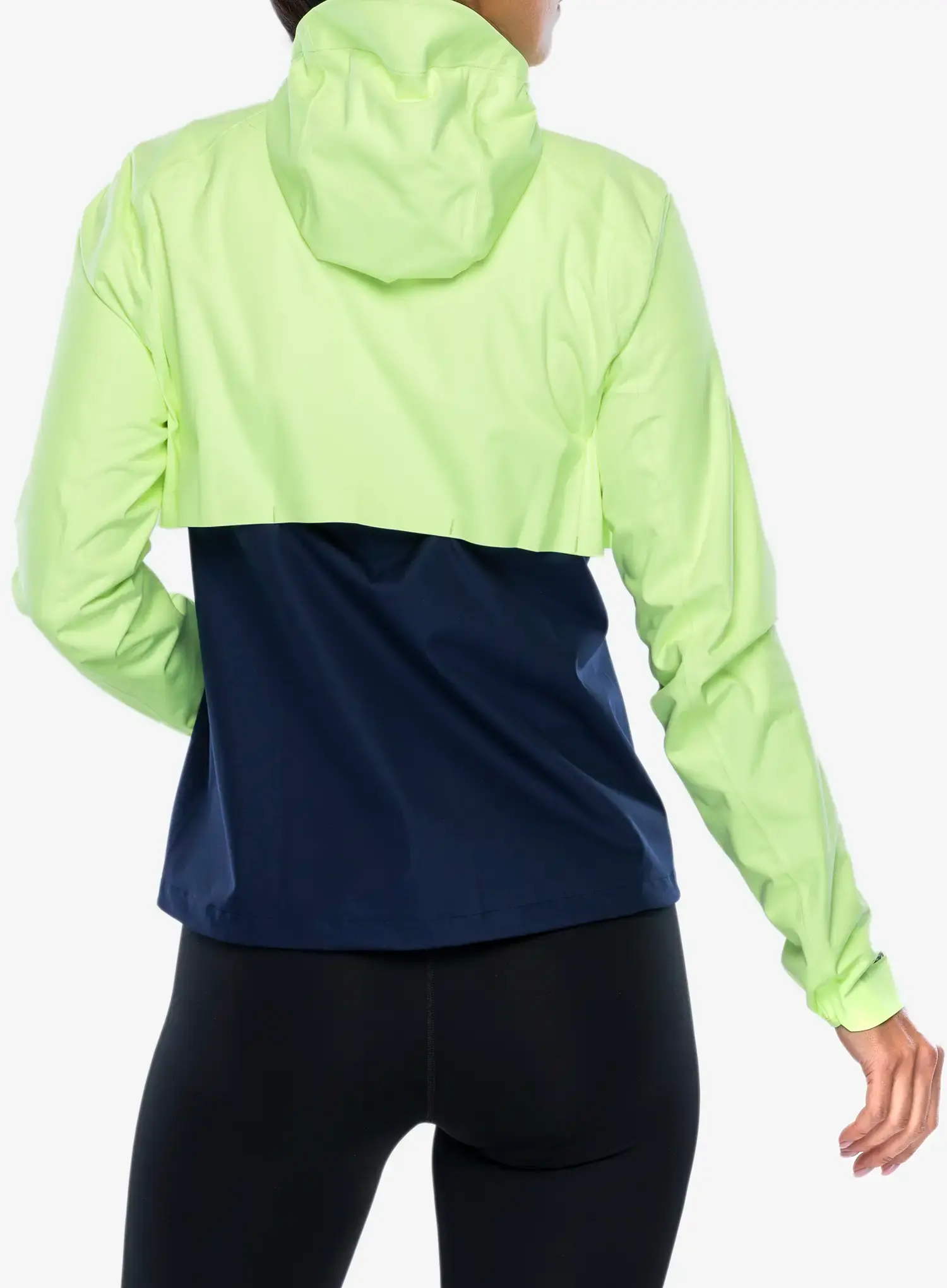 Bunda na běhání dámská Brooks High Point Waterproof Jacket - lime/navy