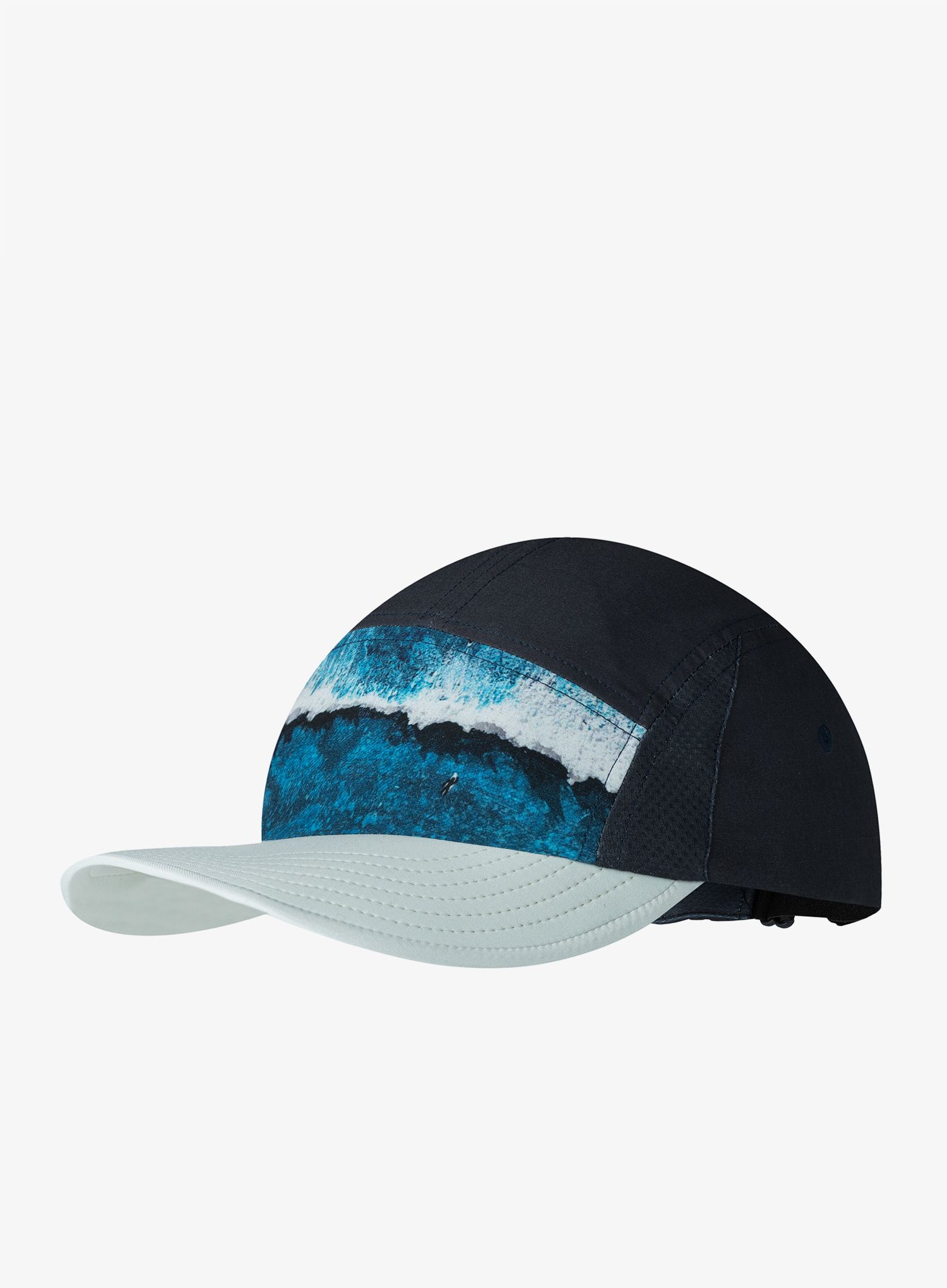 Běžecká čepice Buff 5 Panel Go Cap - parley navy
