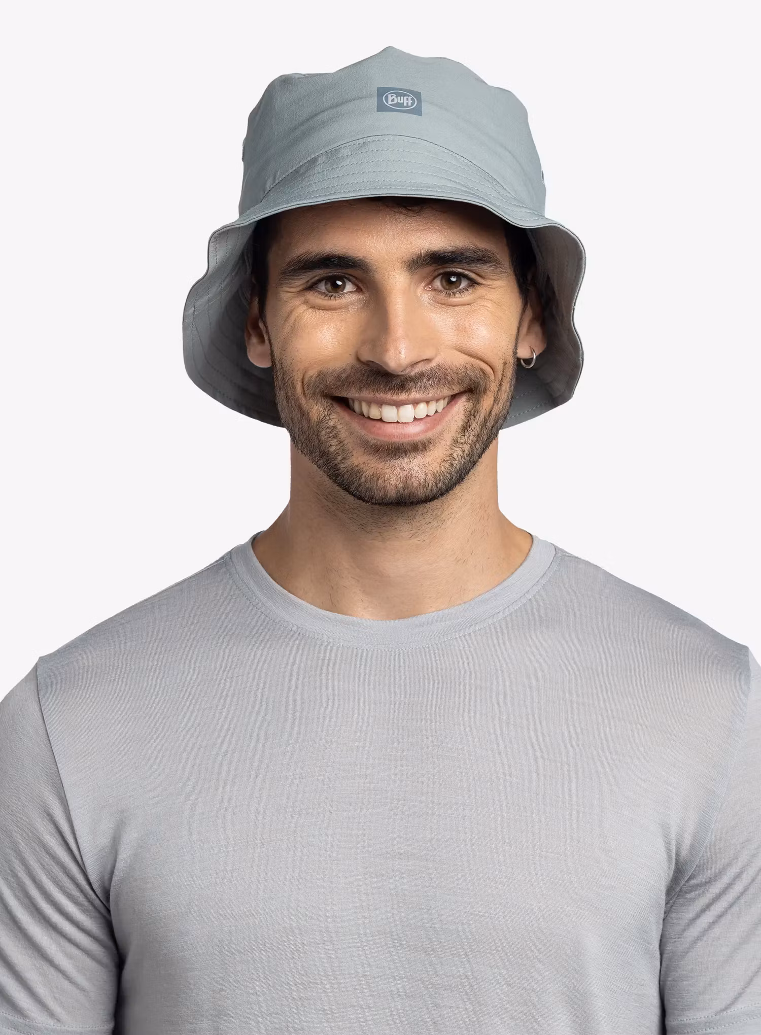 Turistický klobouk Buff Adventure Bucket Hat - solid flint