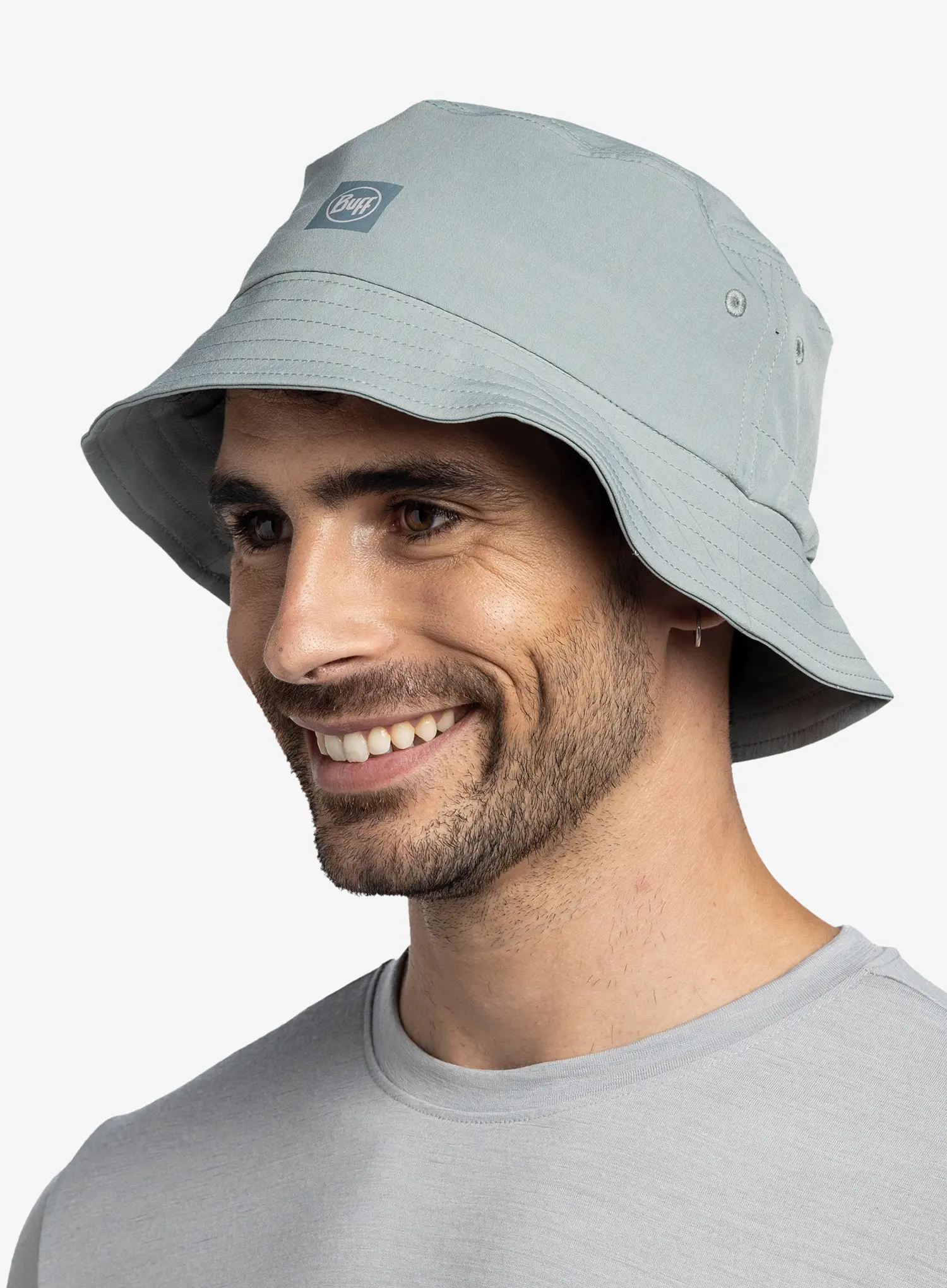 Turistický klobouk Buff Adventure Bucket Hat - solid flint