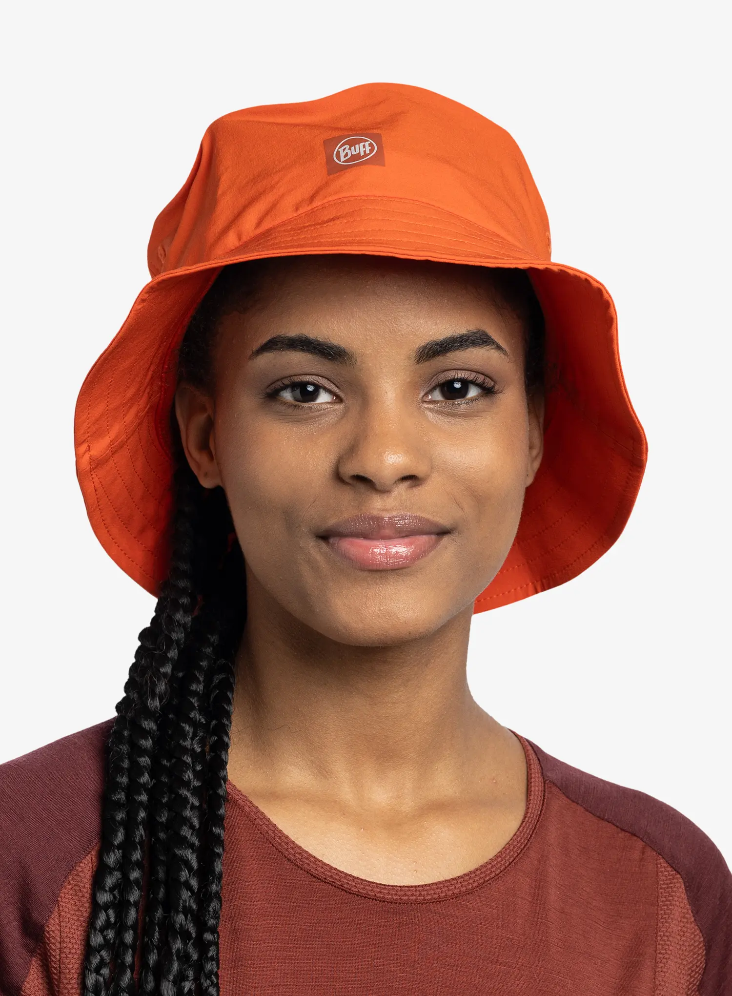 Turistický klobouk Buff Adventure Bucket Hat - solid poppy