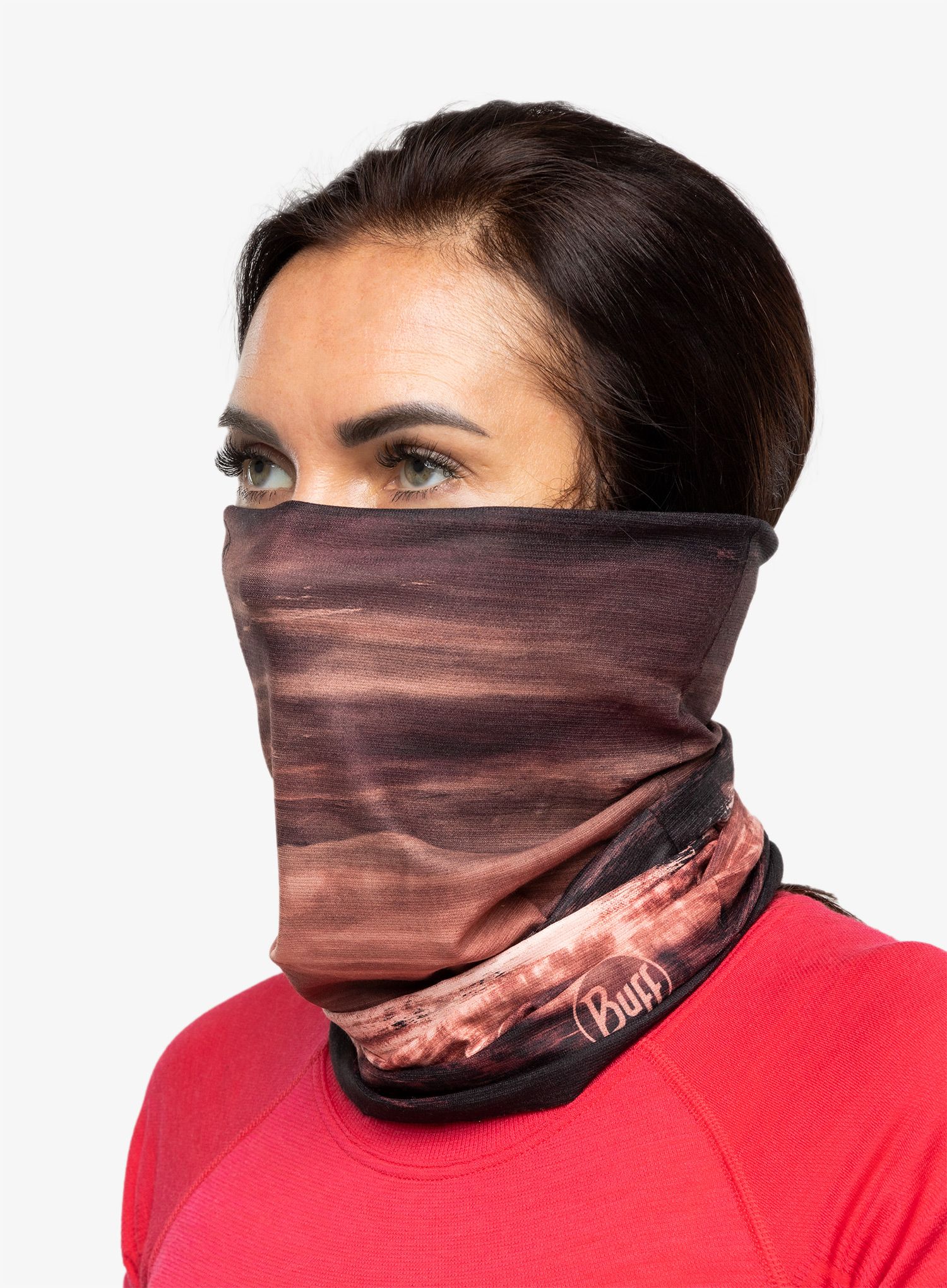 Multifunkční šátek Buff CoolNet UV+ - andra maroon