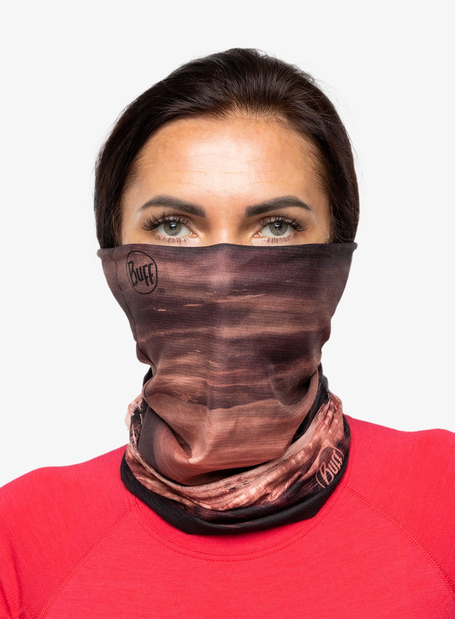 Multifunkční šátek Buff CoolNet UV+ - andra maroon
