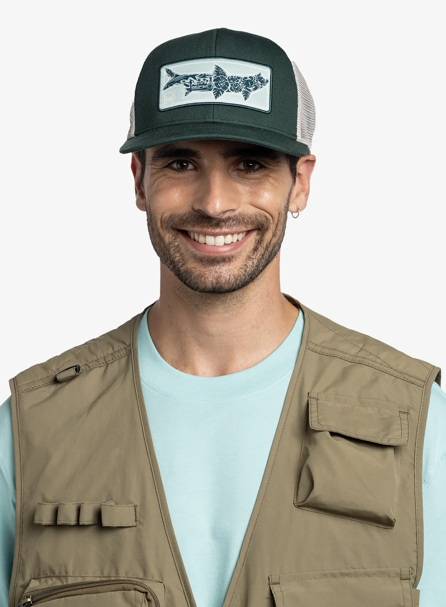 Kšiltovka Buff Explore Trucker Cap - salt green