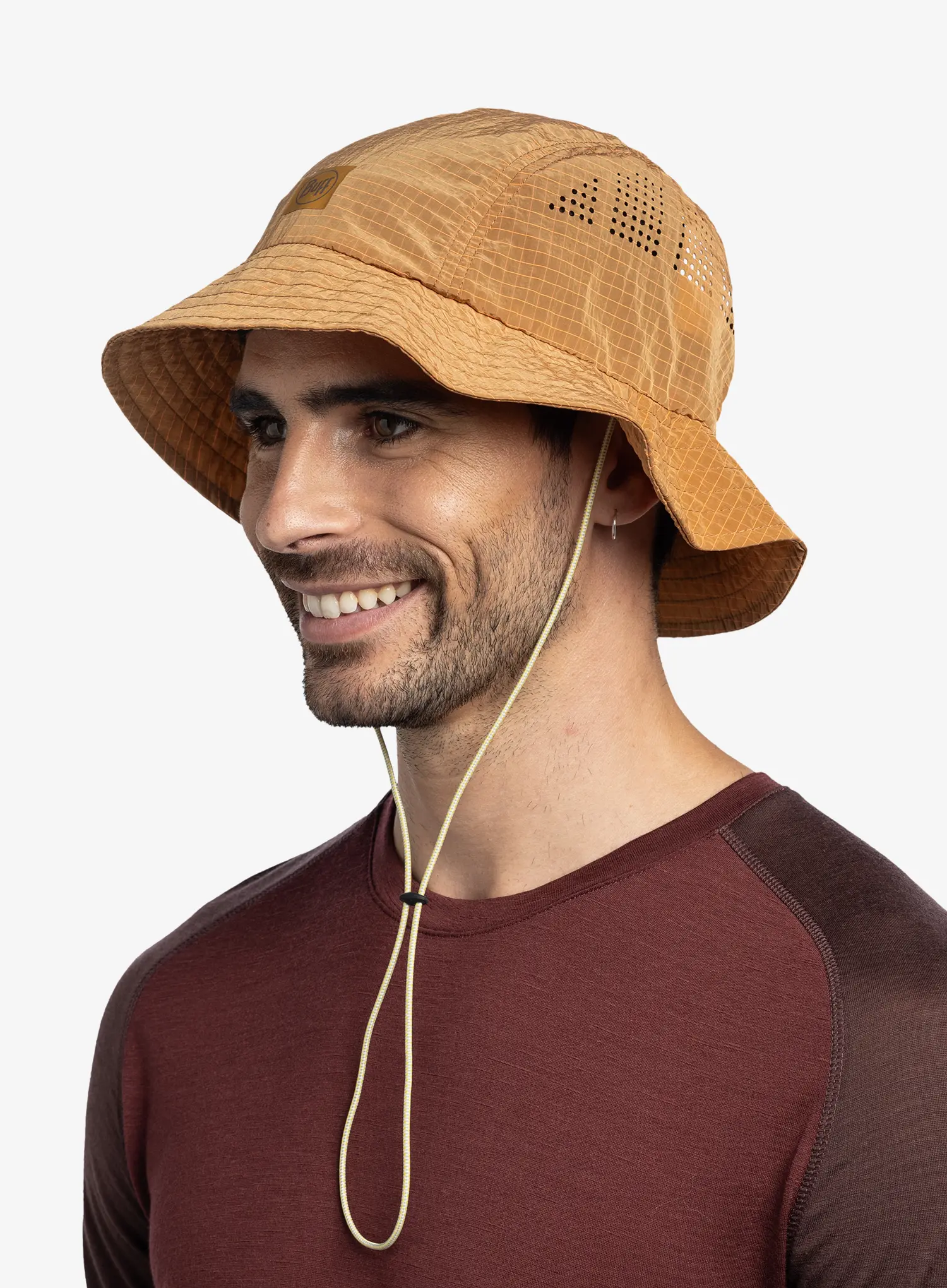 Turistický klobouk Buff Go Bucket Hat - solid ginger