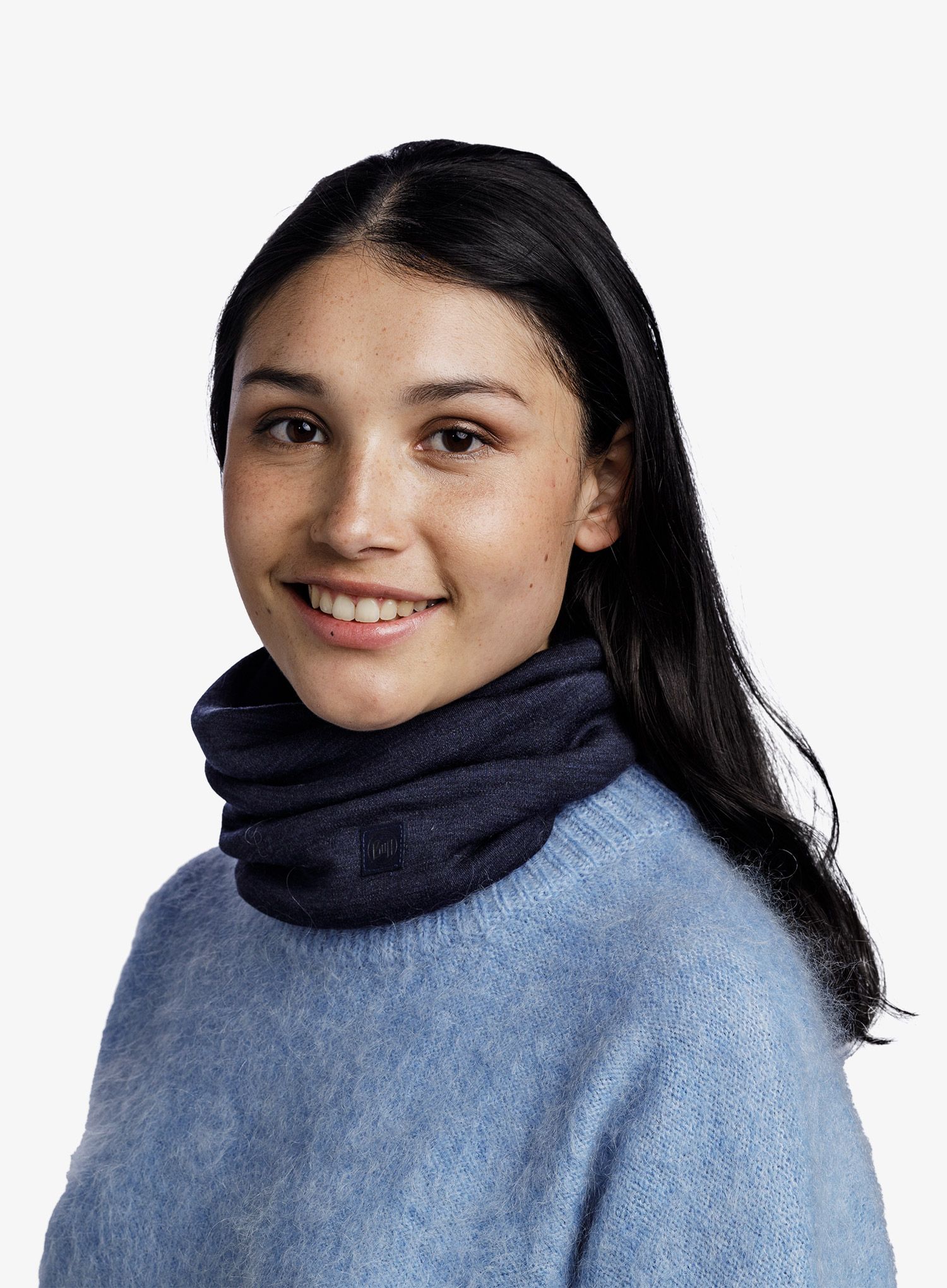 Nákrčník Buff Heavyweight Merino Wool - solid indigo