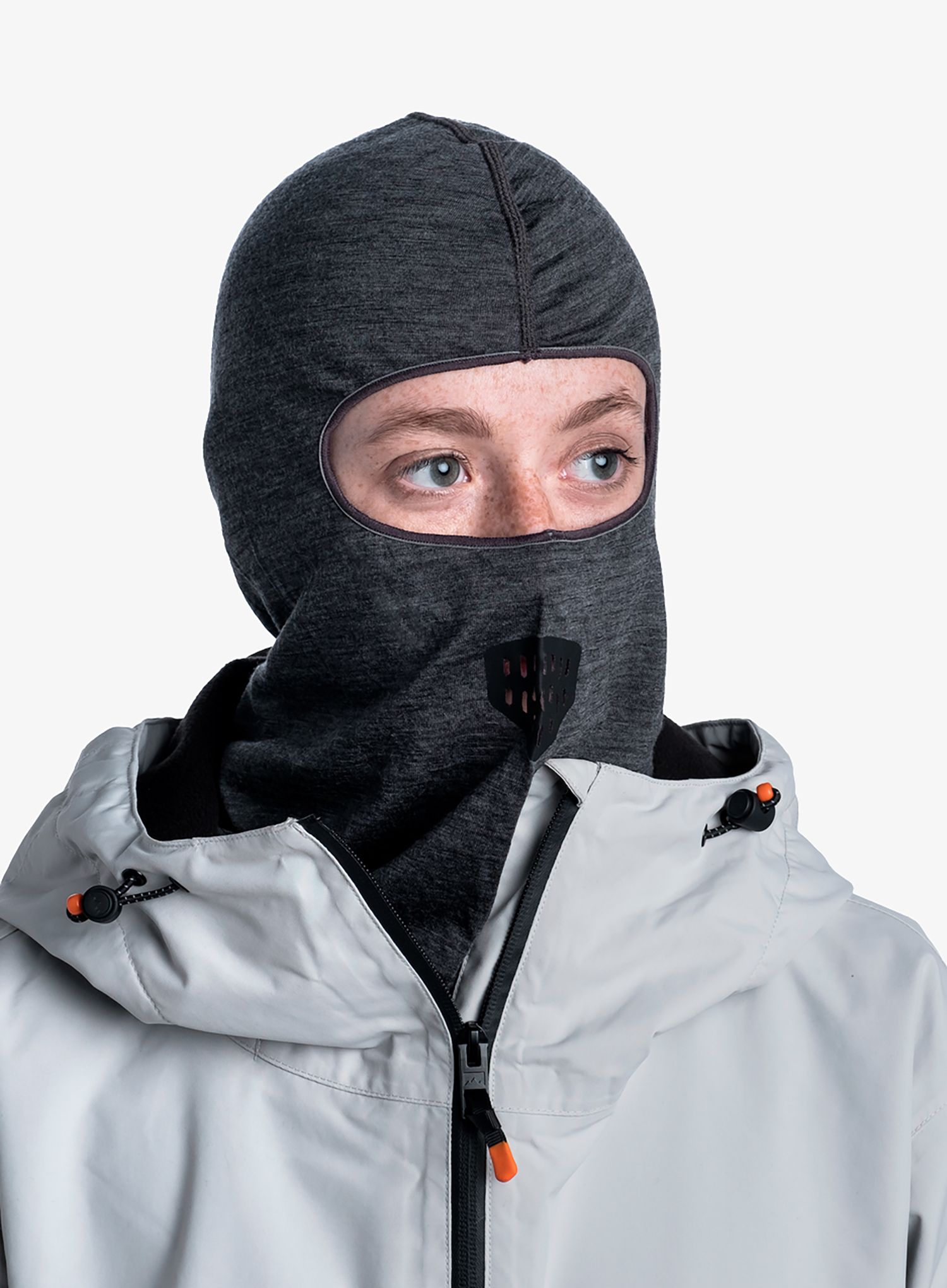 Kukla Buff Lightweight Merino Wool Balaclava - solid grey