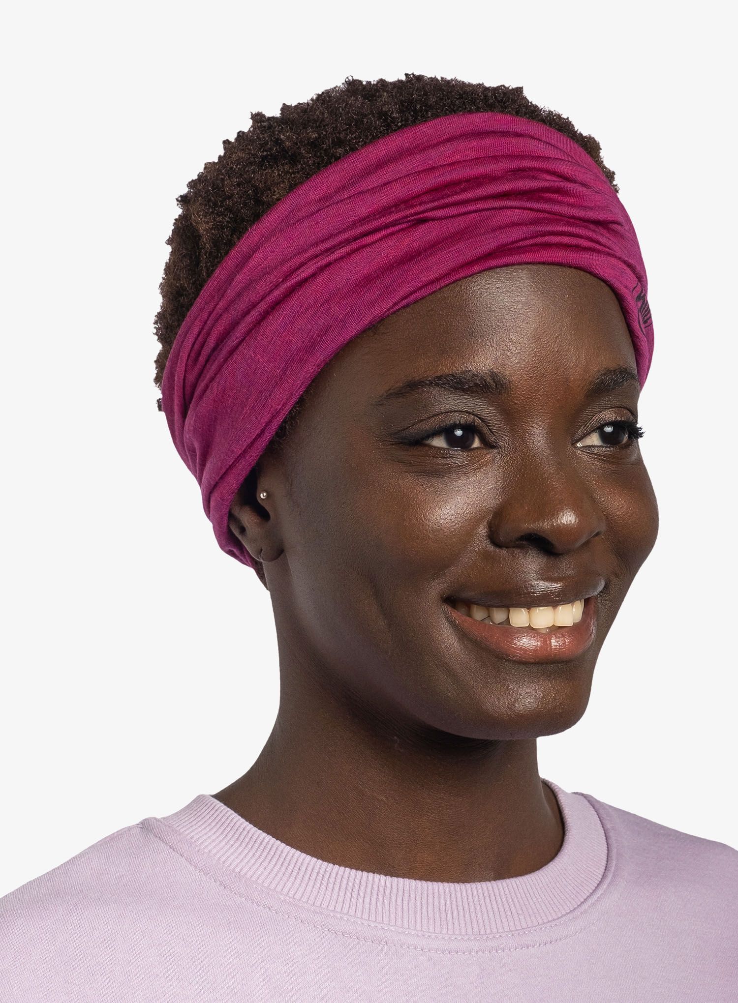 Multifunkční šátek Buff Lightweight Merino Wool - solid magenta