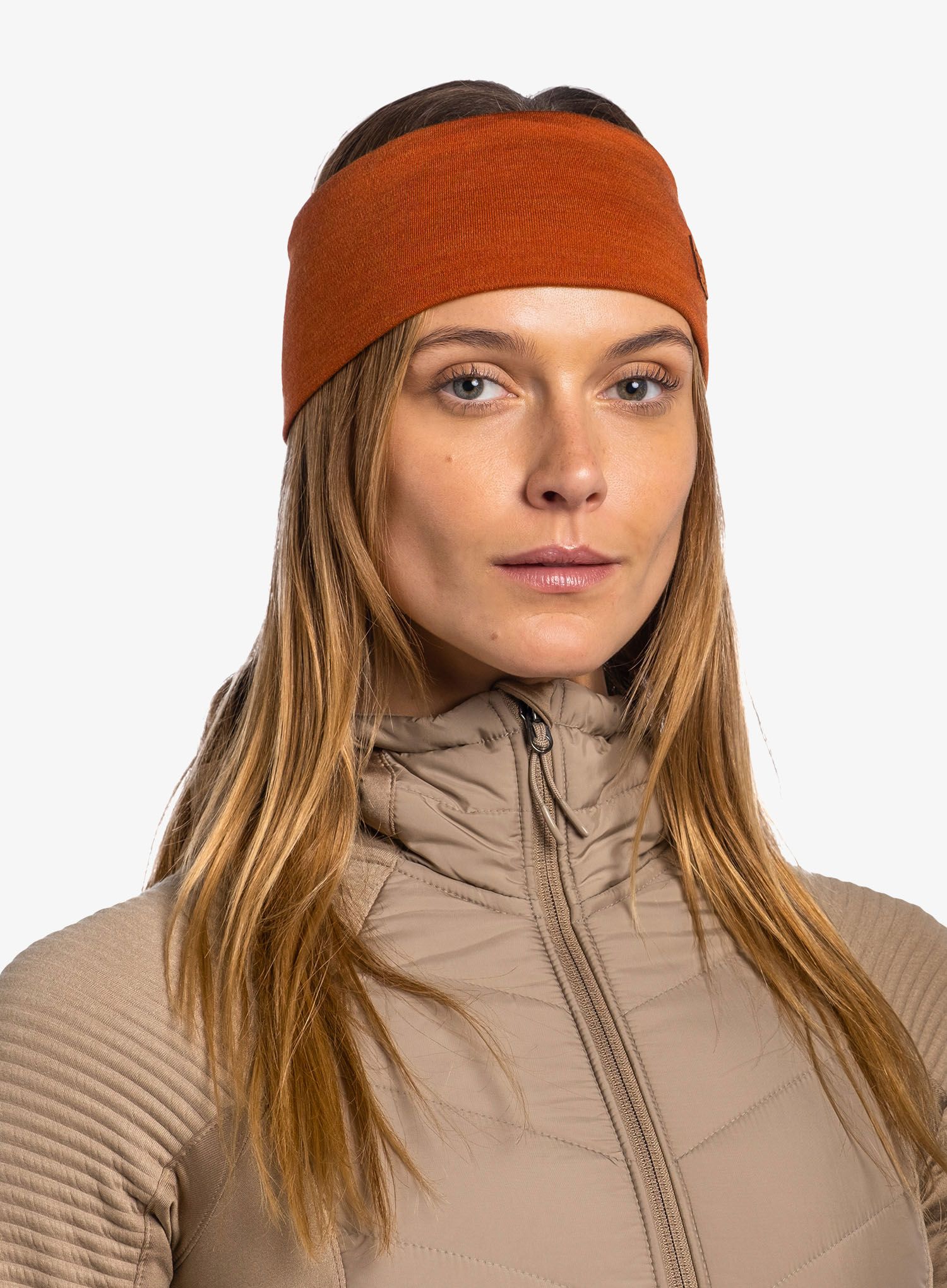 Čelenka Buff Merino Wide Headband - solid cinnamon