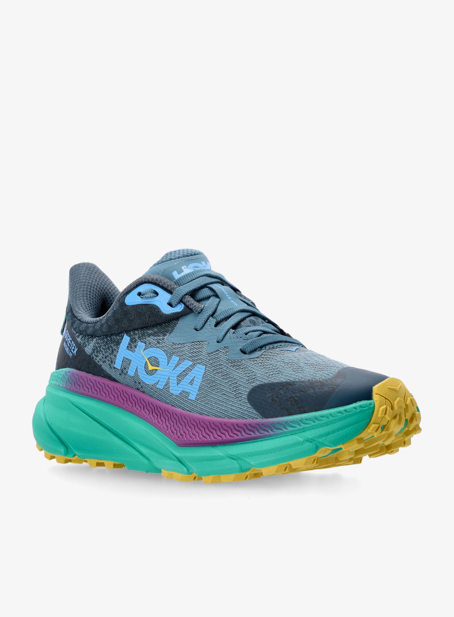 GORE TEX boty dámské Hoka Challenger ATR 7 GTX - real teal/tech green