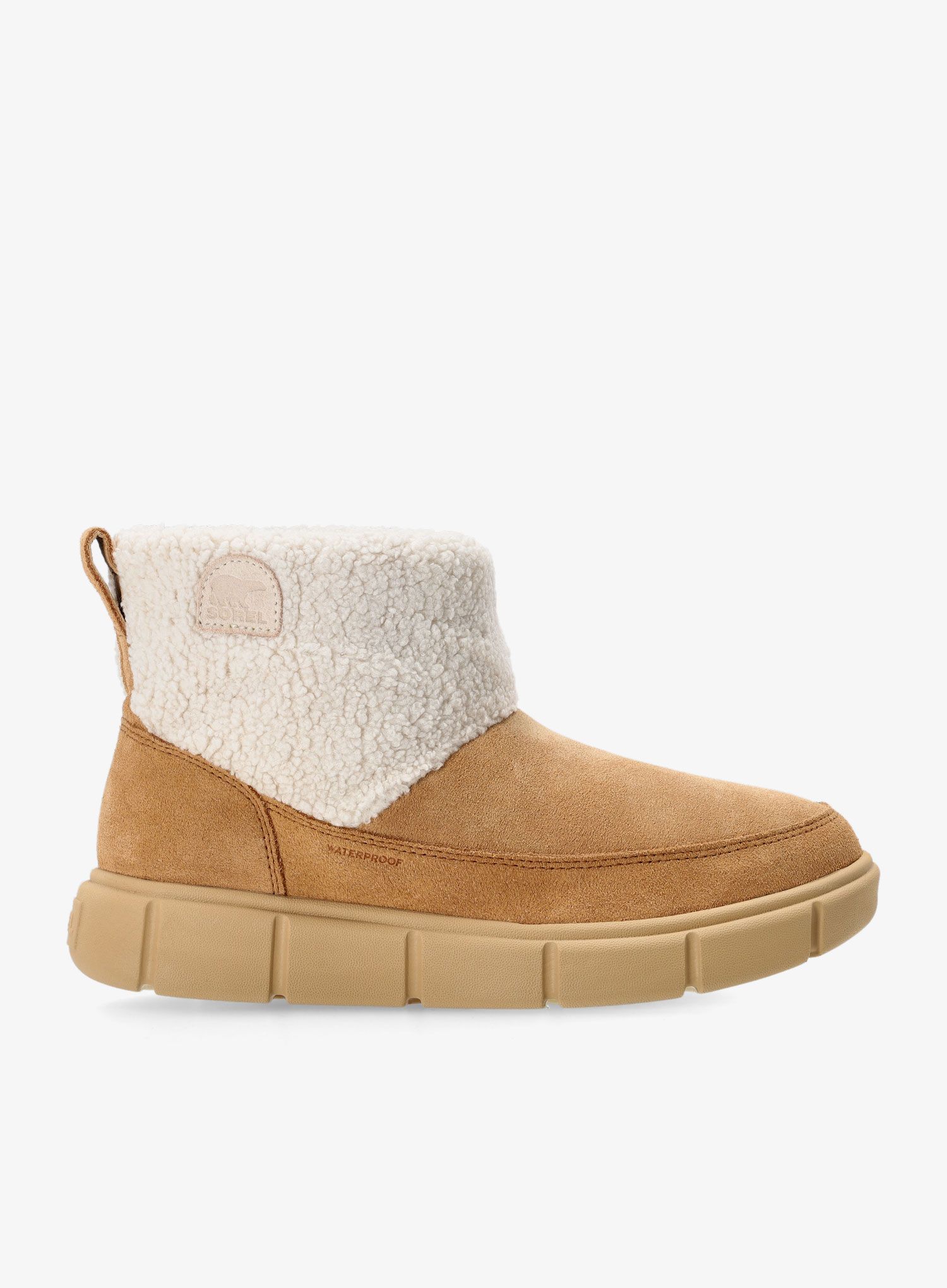 Dětské boty Sorel Explorer III Slip-On Cozy WP - tawny buff/natural