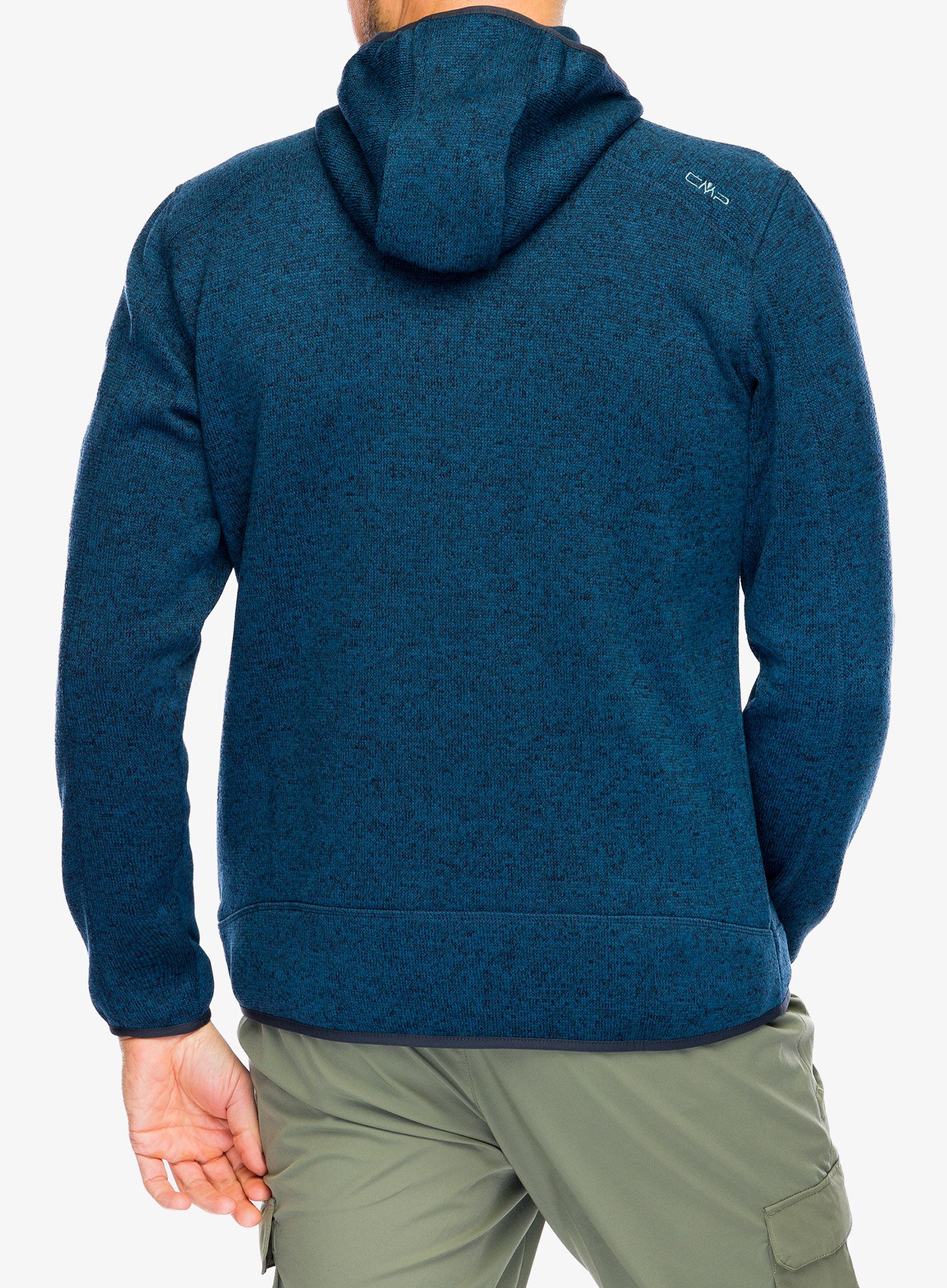 Fleecová bunda CMP Borgis Fix Hood Jacket - bluesteel/antracite