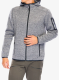 Fleecová bunda CMP Borgis Fix Hood Jacket - ice/titanio/nero
