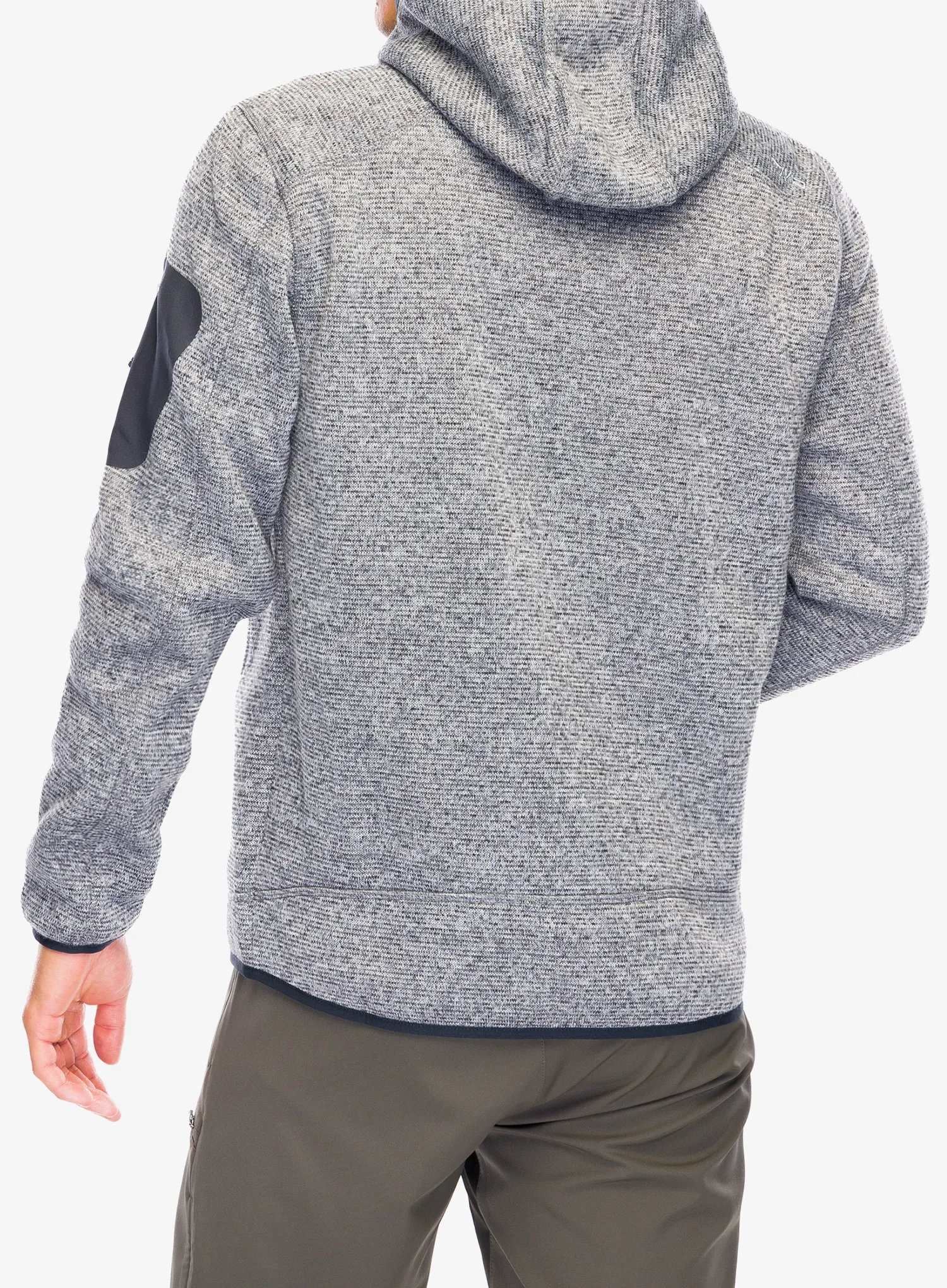 Fleecová bunda CMP Borgis Fix Hood Jacket - ice/titanio/nero