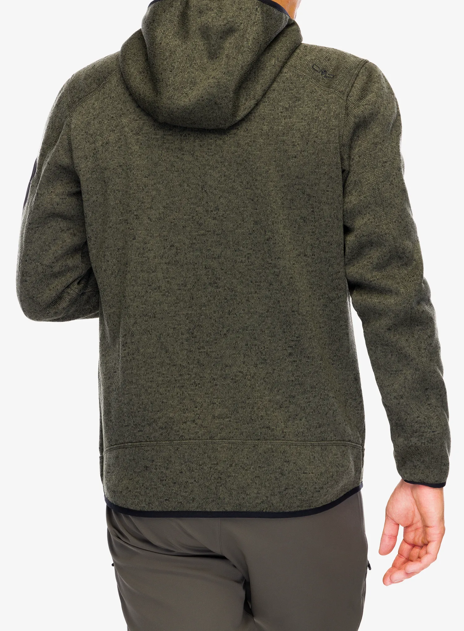 Fleecová bunda CMP Borgis Fix Hood Jacket - olive/nero