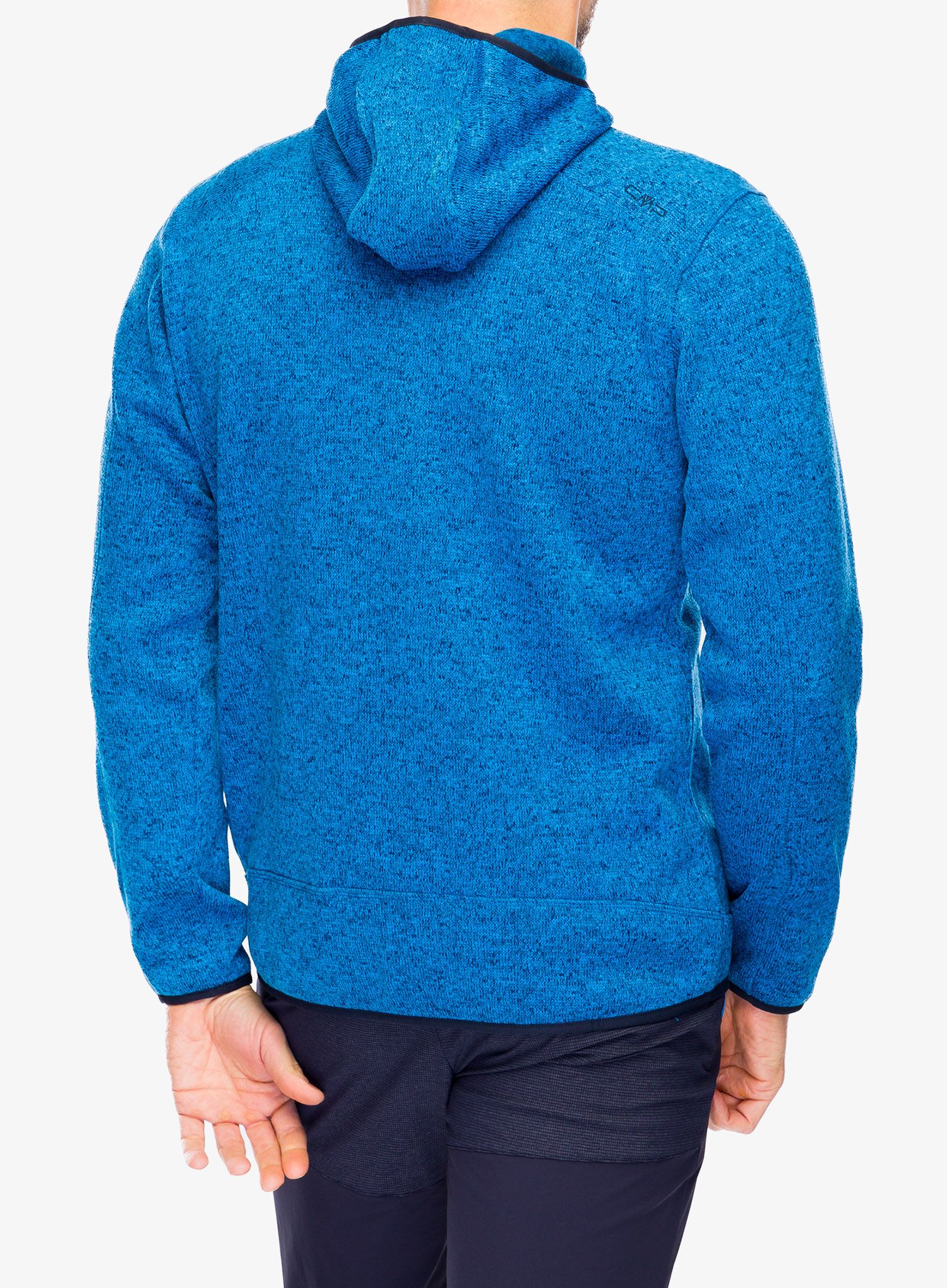 Fleecová bunda CMP Borgis Fix Hood Jacket - river/black blue