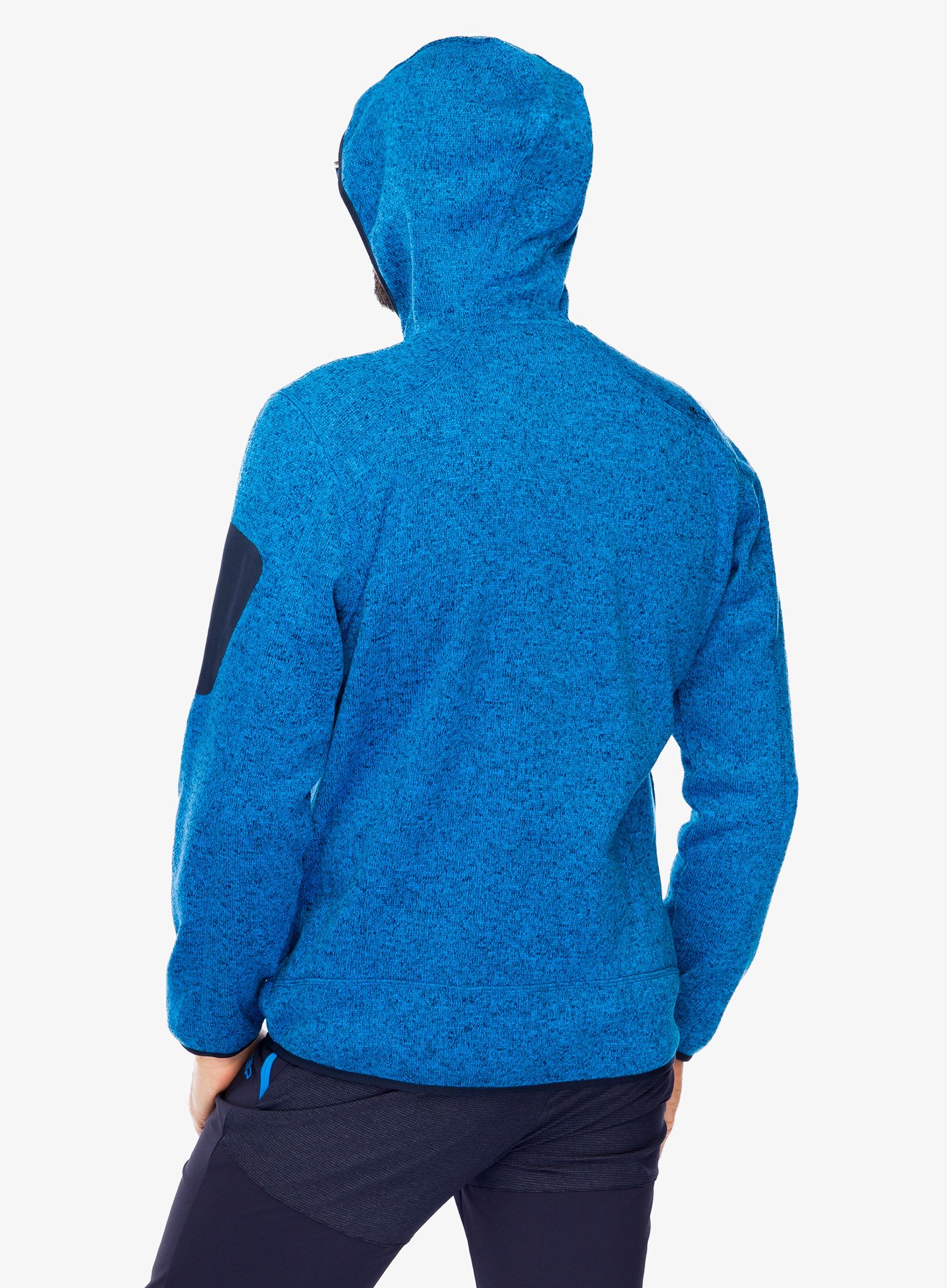 Fleecová bunda CMP Borgis Fix Hood Jacket - river/black blue