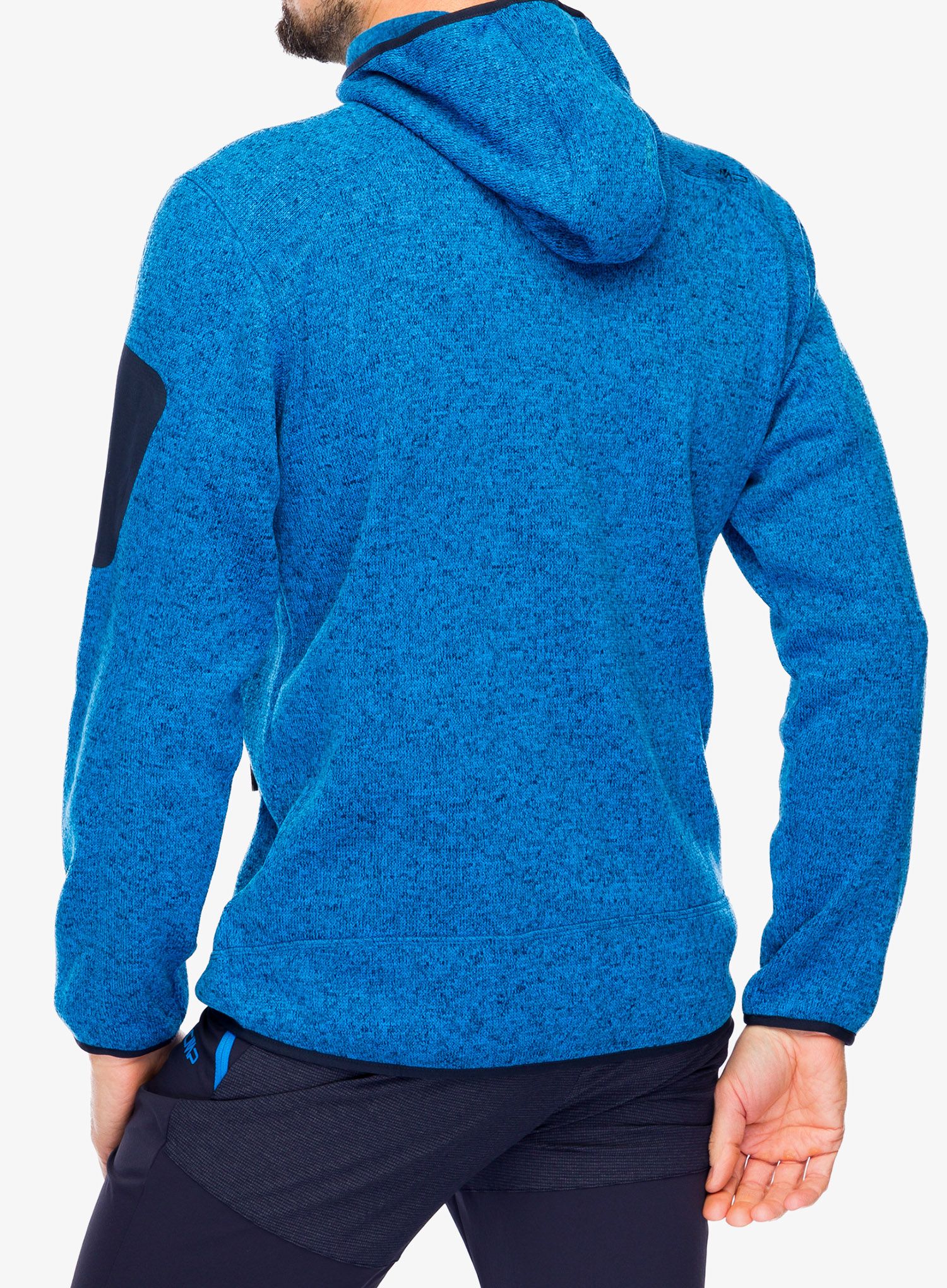 Fleecová bunda CMP Borgis Fix Hood Jacket - river/black blue