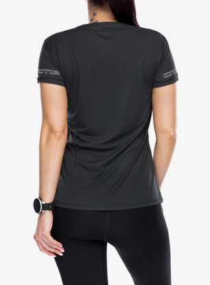 Dámské rychleschnoucí triko CMP Esten - antracite/off white