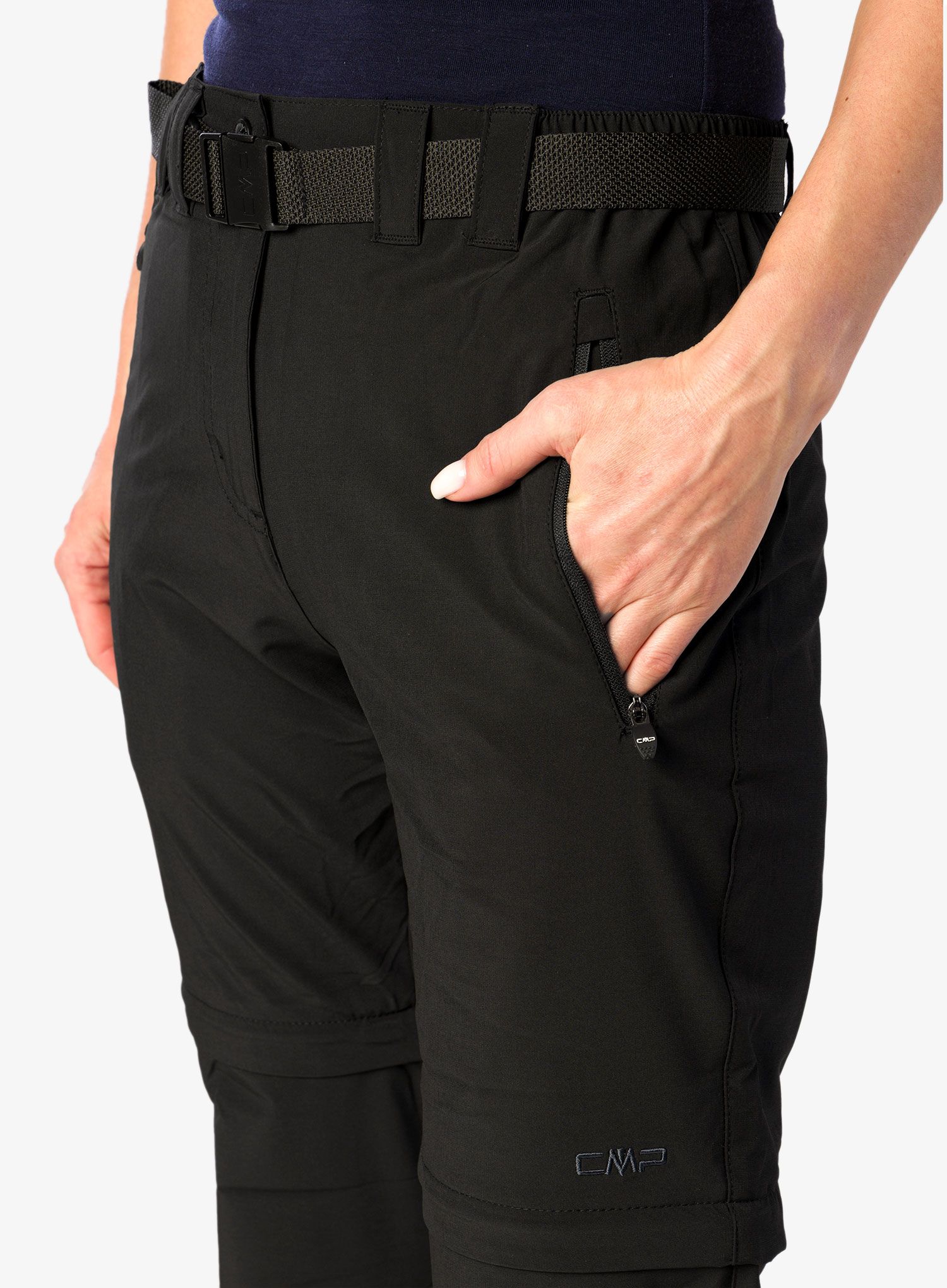 Odepínací kalhoty dámské CMP Evelynn Zip Off Pant - nero