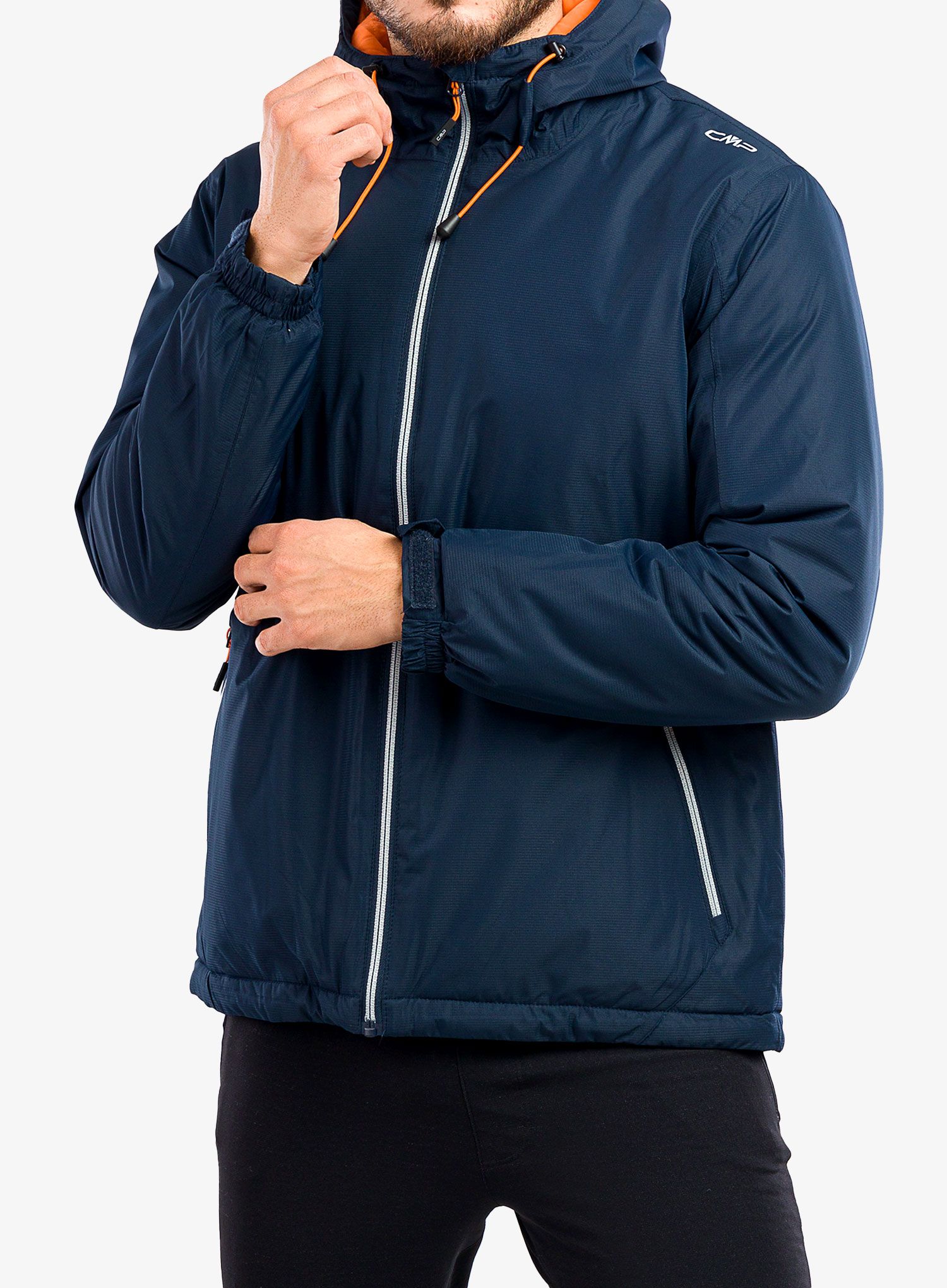 Izolovaná bunda CMP Franz Fix Hood Jacket - black blue