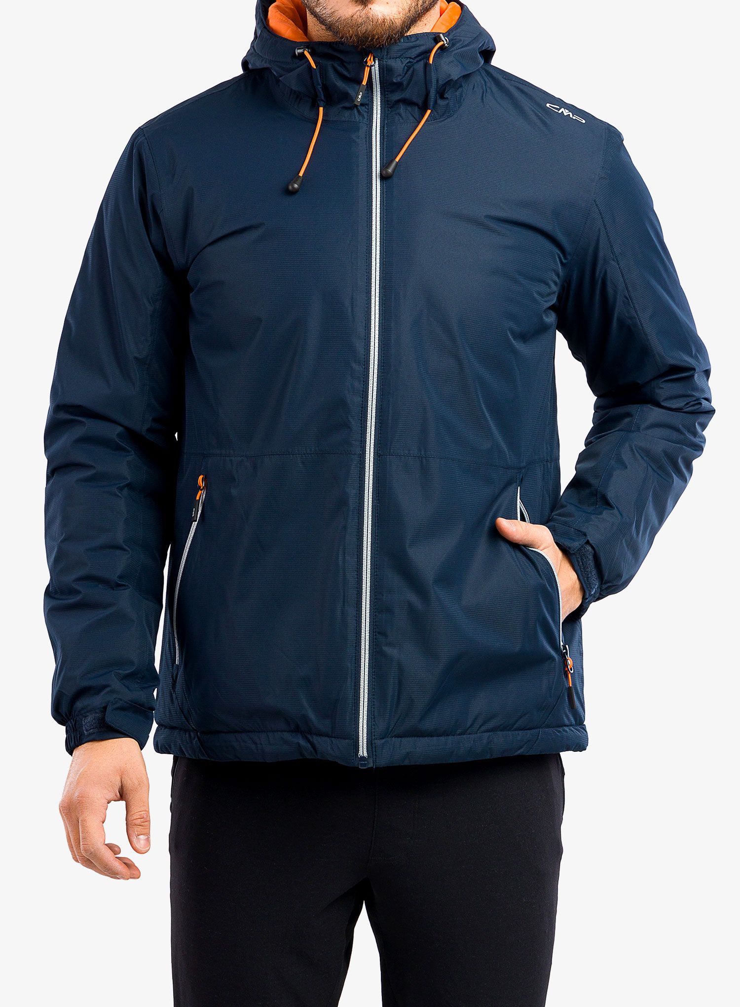 Izolovaná bunda CMP Franz Fix Hood Jacket - black blue