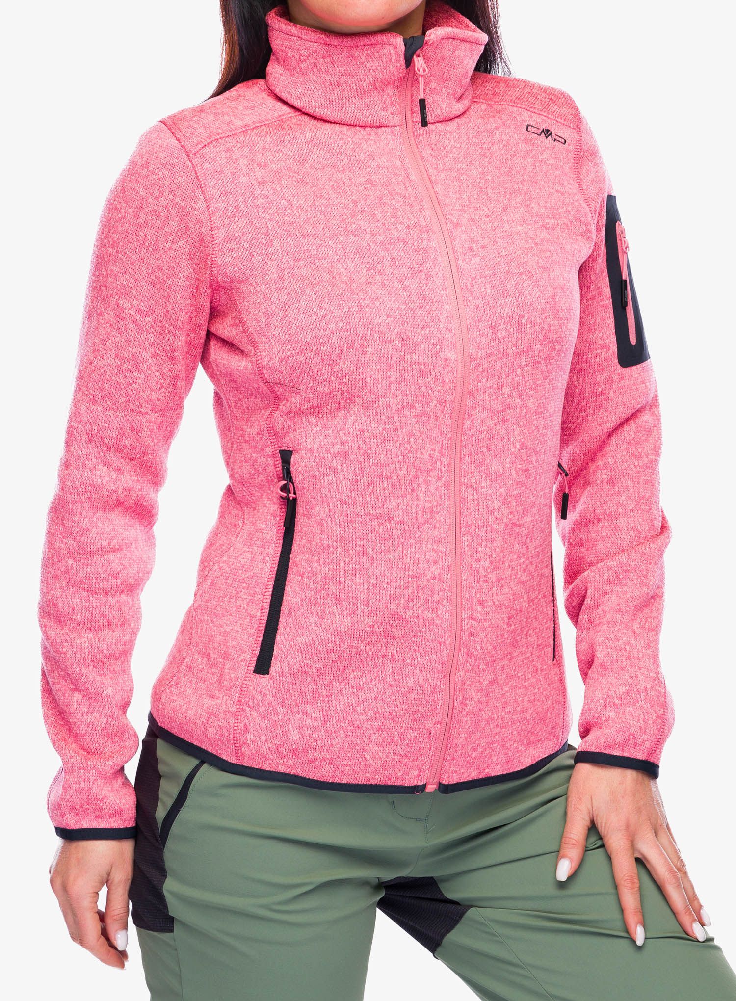 Fleecová mikina dámská CMP Haze Jacket - orchidea/lotus