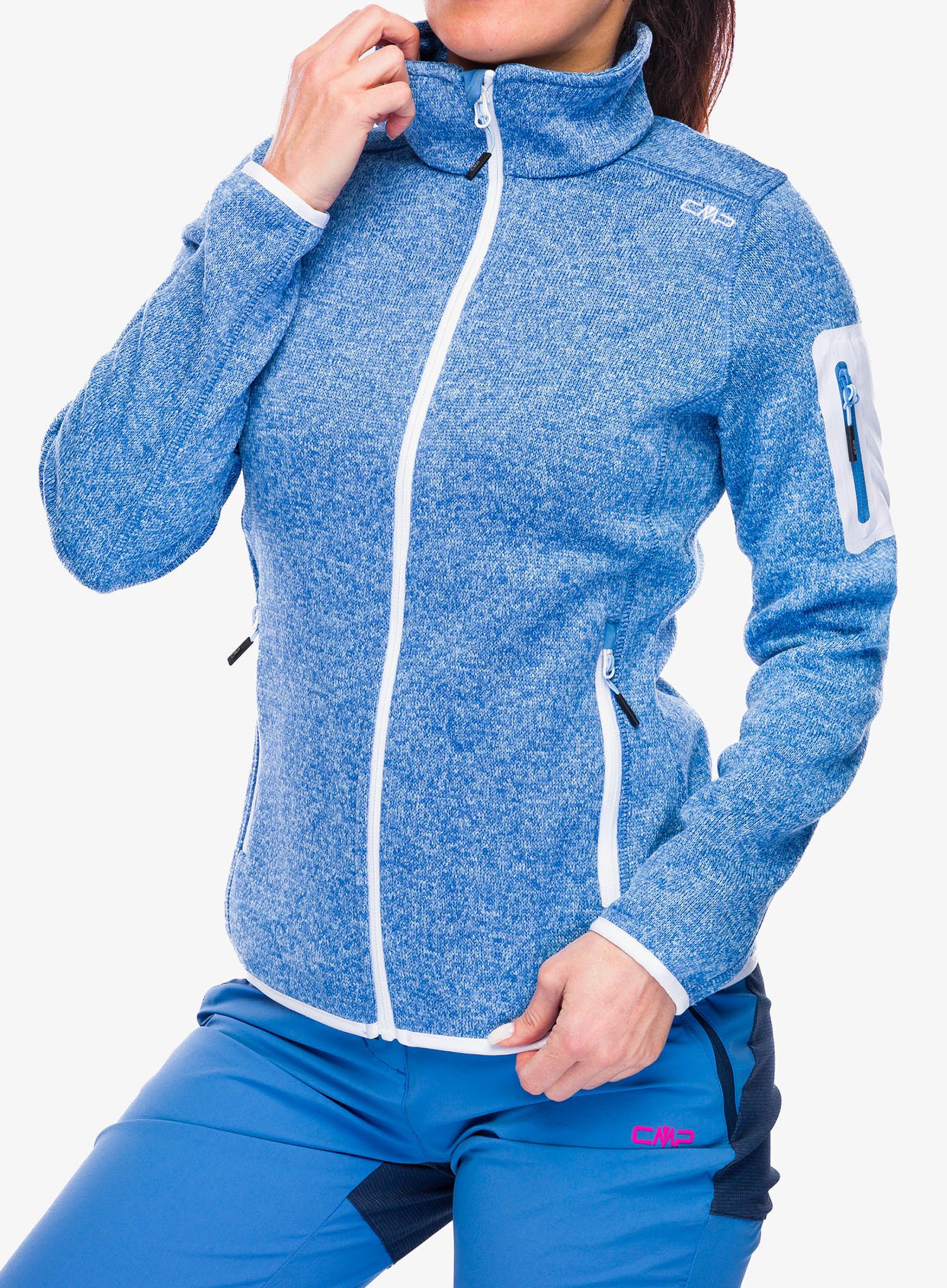 Fleecová mikina dámská CMP Haze Jacket - provenza/sky