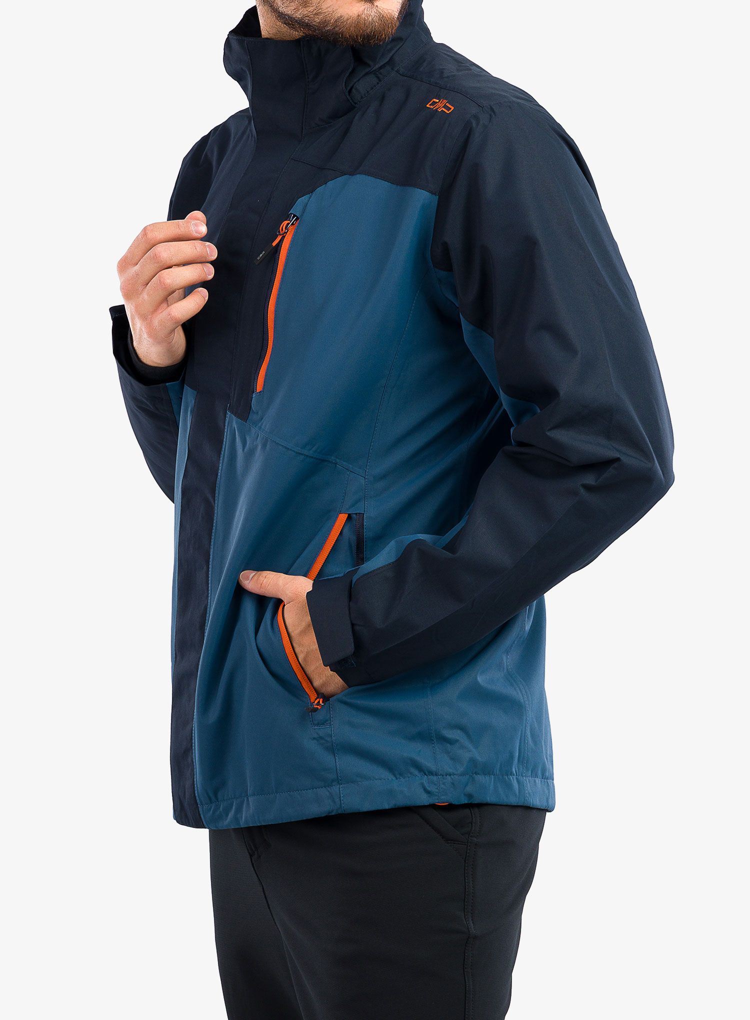Bunda 3v1 CMP Hugo Jacket Zip Hood - black blue