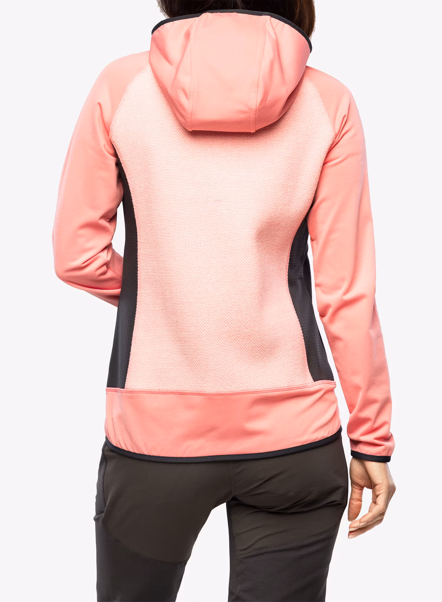 Fleecová mikina dámská CMP Jacket Fix Hood Ahri - pesca/antracite