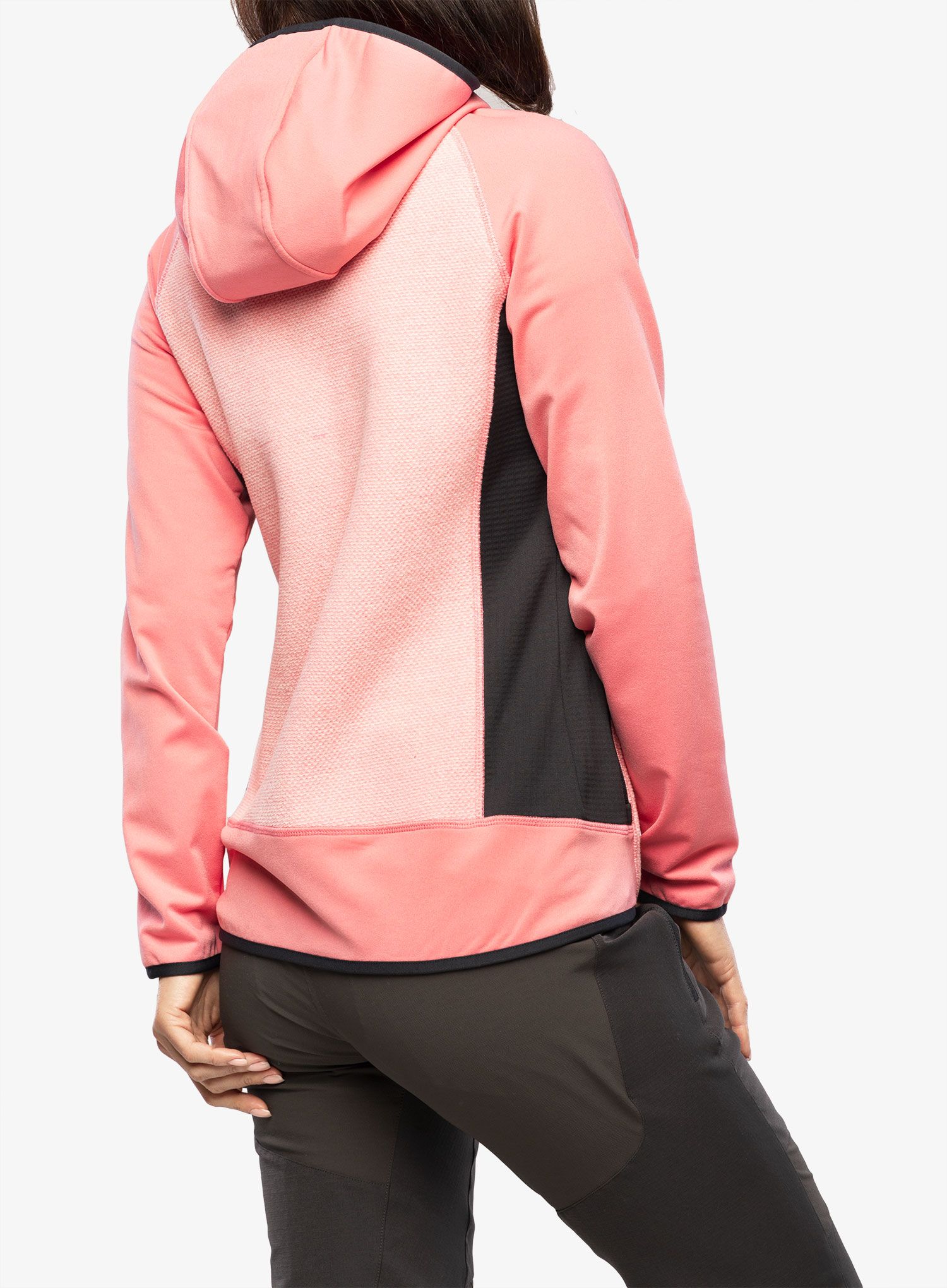 Fleecová mikina dámská CMP Jacket Fix Hood Ahri - pesca/antracite